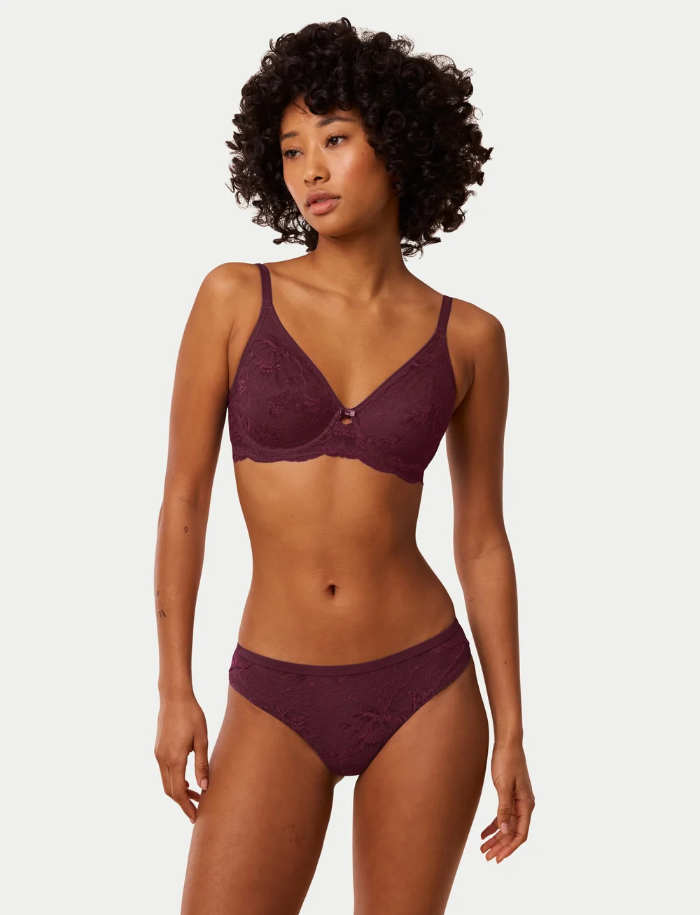 Triumph - Amourette Charm T W02 - push up bhs - deep burgundy - 3