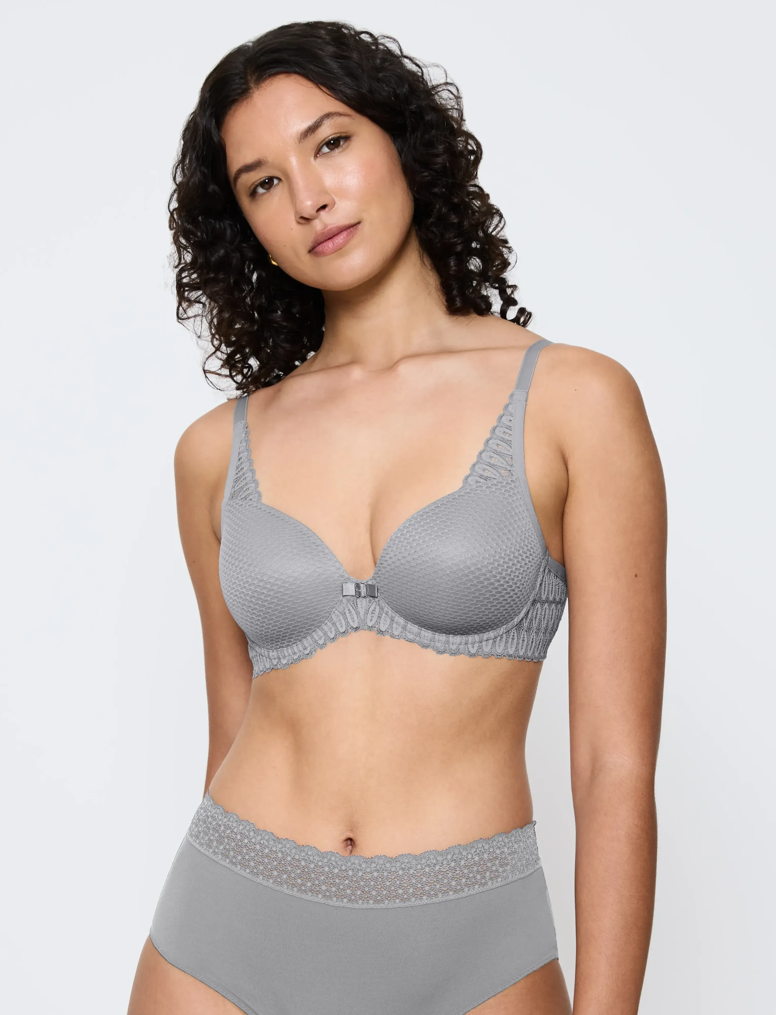 Triumph Aura Spotlight T Whp, Kvinder, Push-Up BH, Grå, Str: 75 D