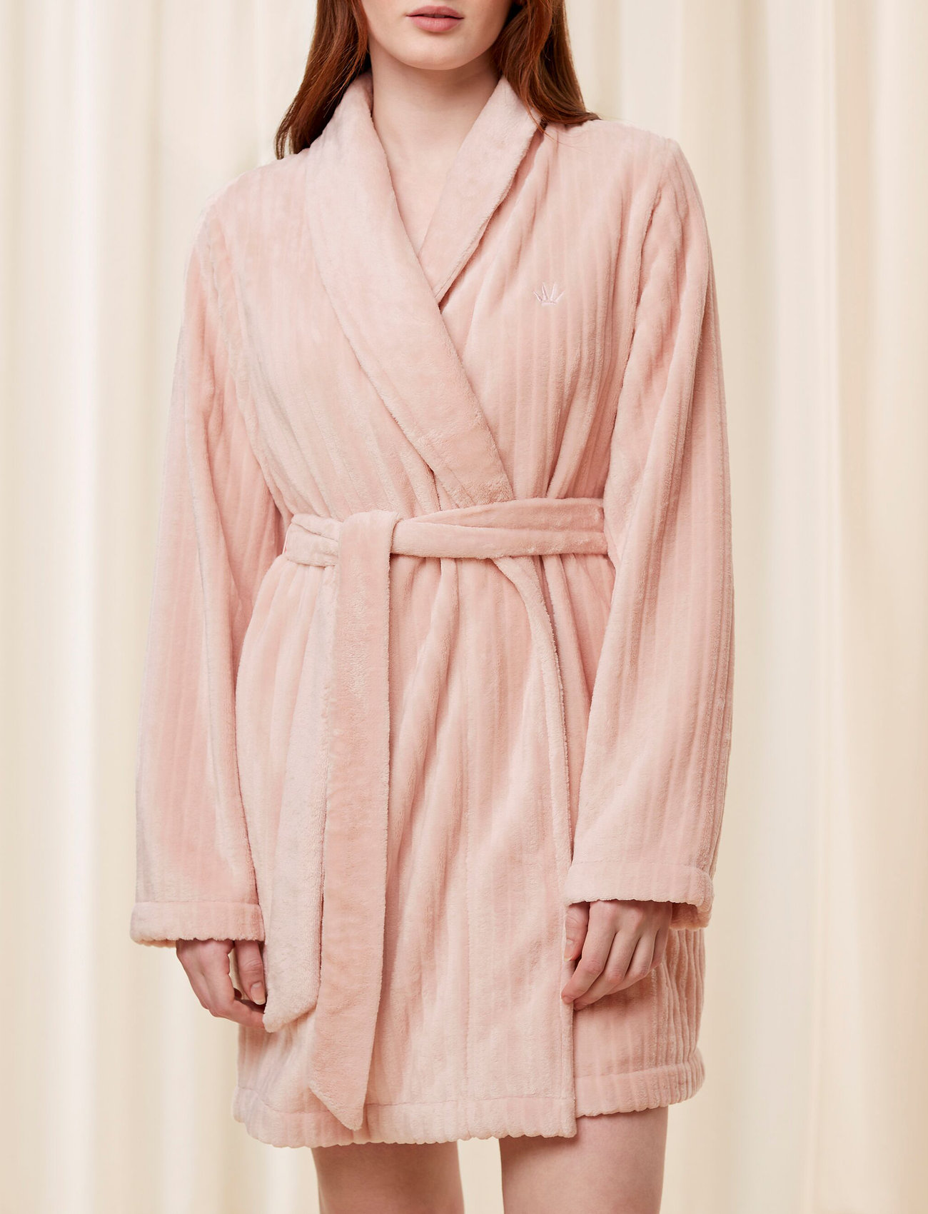 Triumph - Robes Fleece Robe 3/4 - birthday gifts - light pink - 1