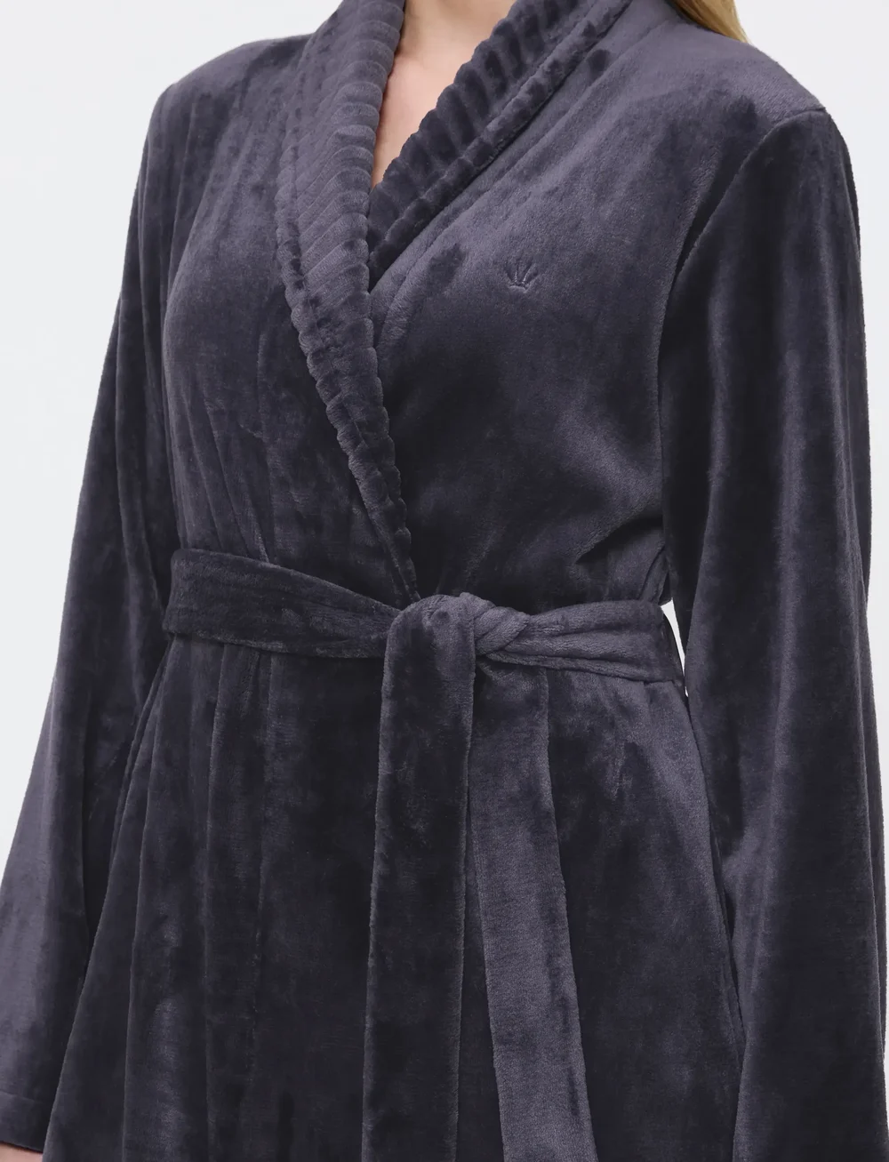 Triumph - Robes Fleece Robe 01 - bademäntel - ink gray - 3
