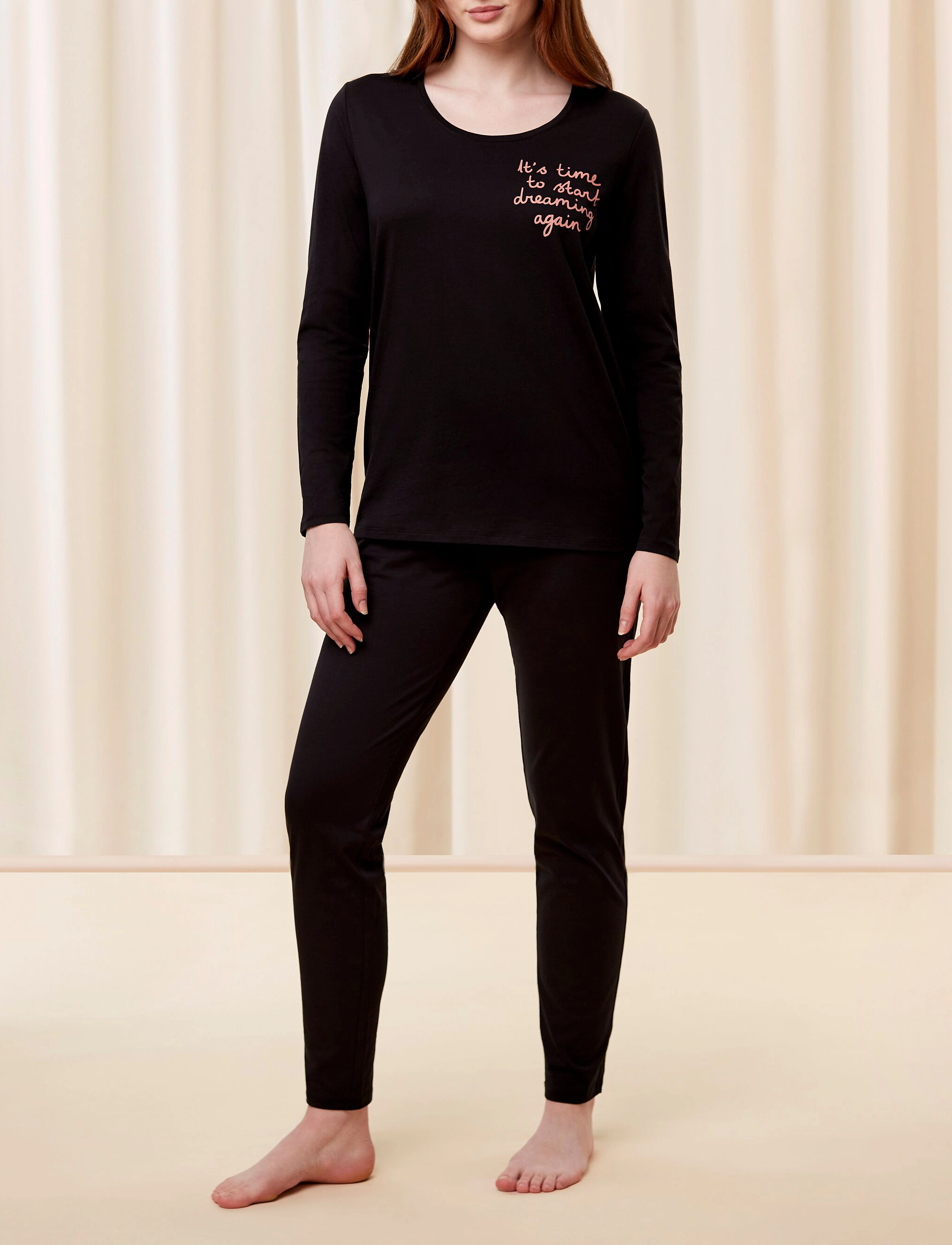 Triumph Sets PK 03 LSL X - Yö- & oloasut - BLACK / black