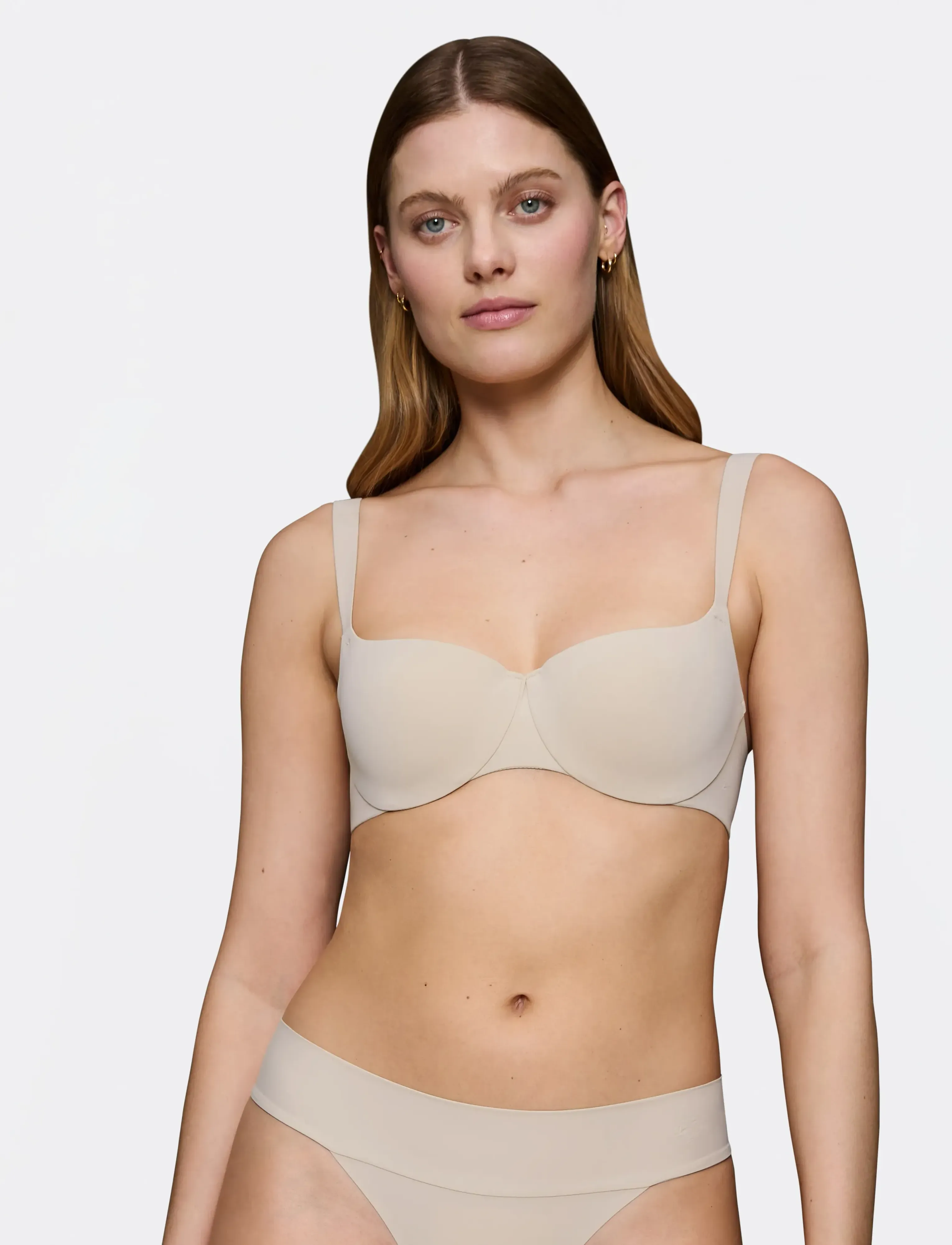 Triumph Body Make-Up Illusion Balconette Ex, Kvinder, Balconette BH, Beige, Str: 90 D