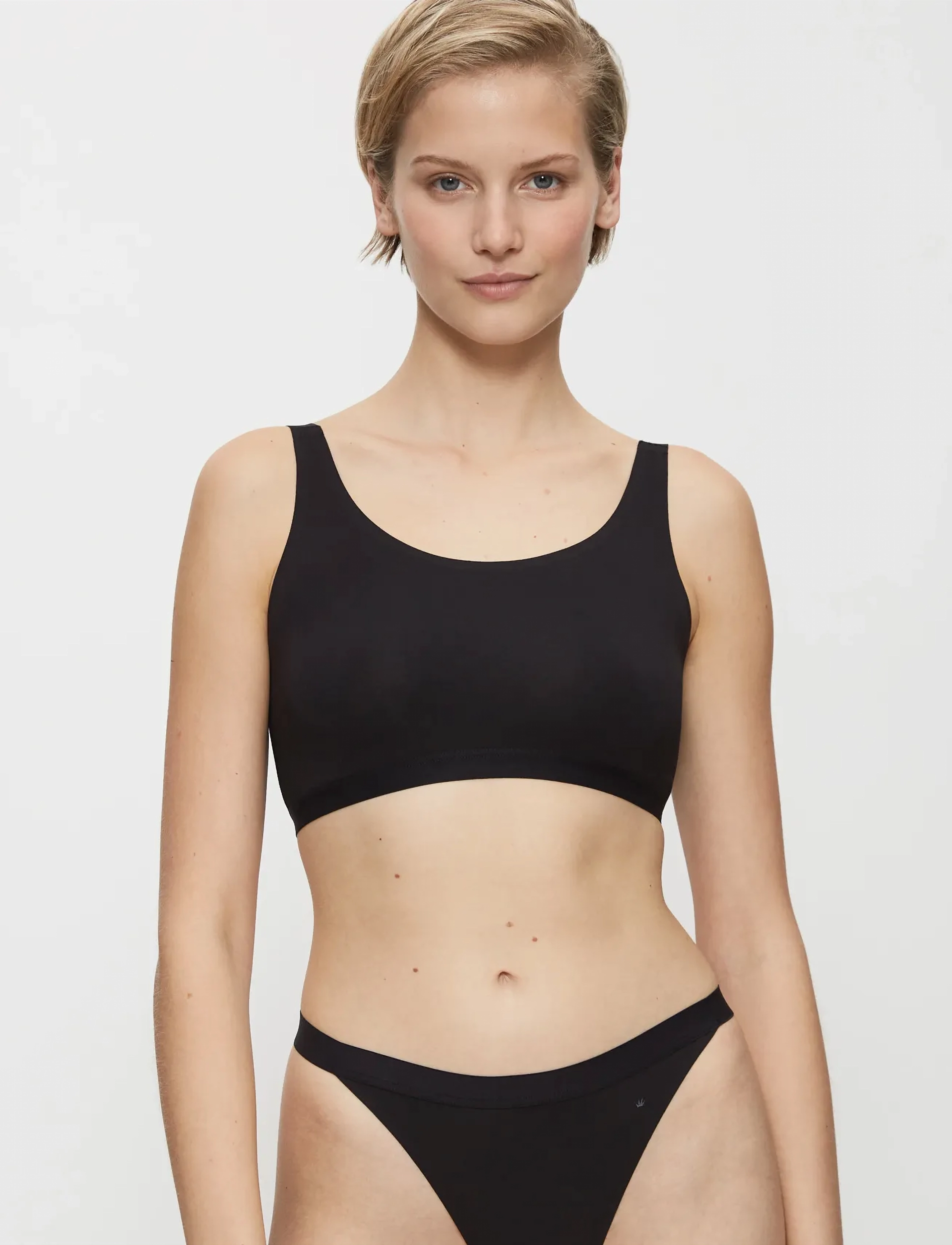 Triumph Smart Natural Bralette, Kvinder, Sømløs Bralette, Sort, Str: 2