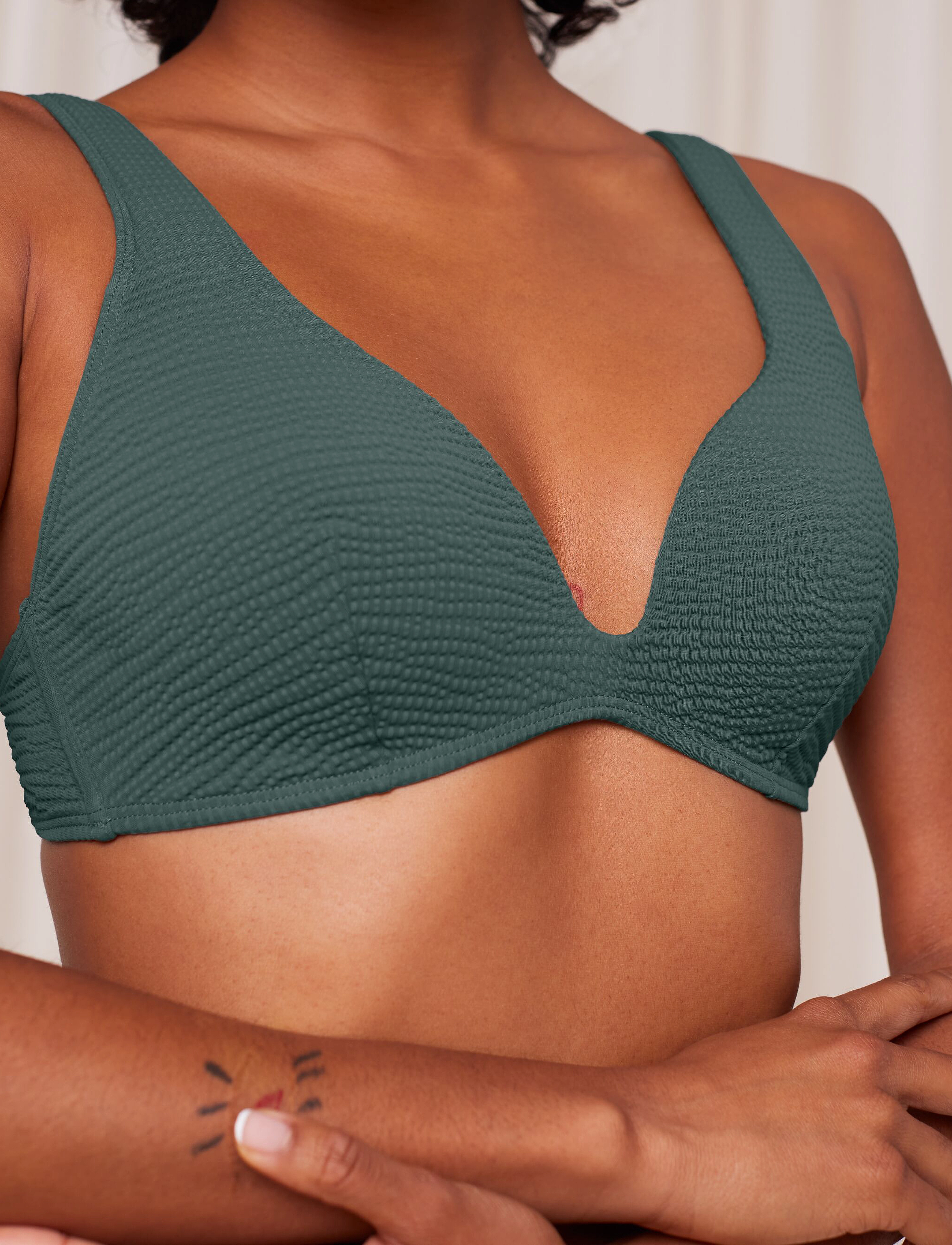 Triumph - Summer Expression P 02 sd - trikampio formos bikinio liemenėlės - smoky green - 4