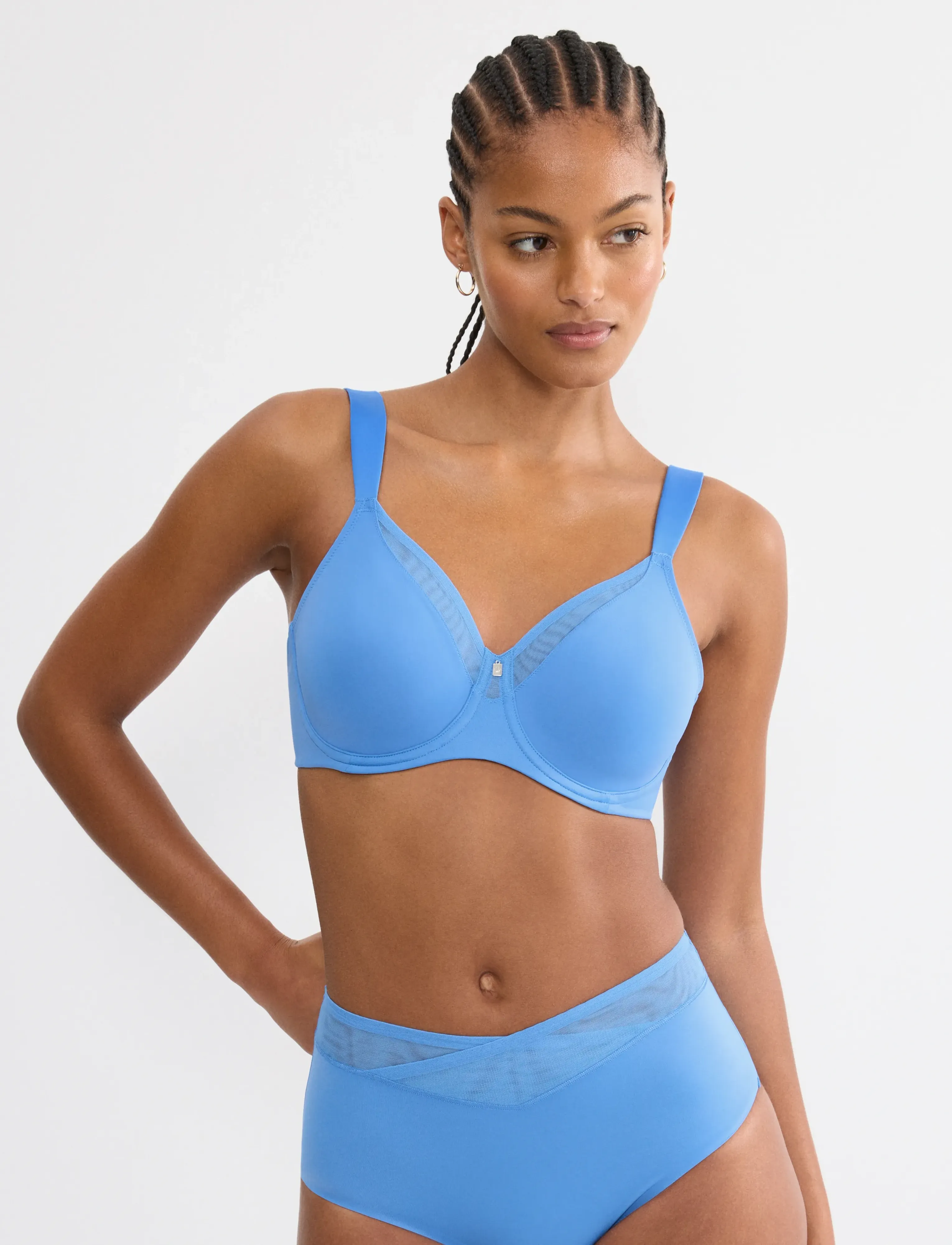 Triumph True Shape Sensation T W01, Kvinder, T-Shirt BH, Blå, Str: 75 C