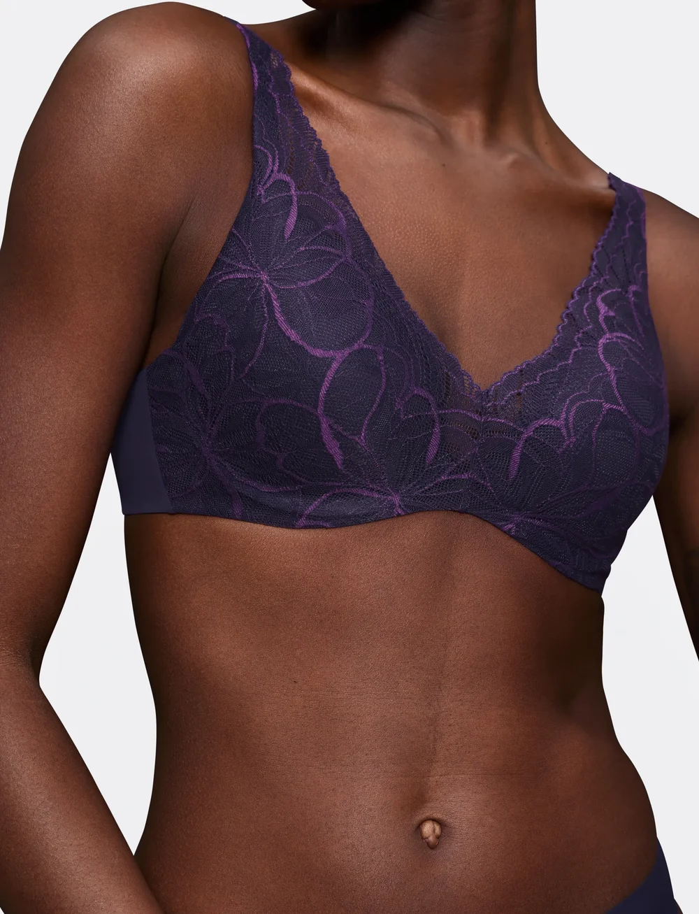 Triumph - Body Make-Up Illusion Lace WP - traadiga rinnahoidjad - prussian blue - 3