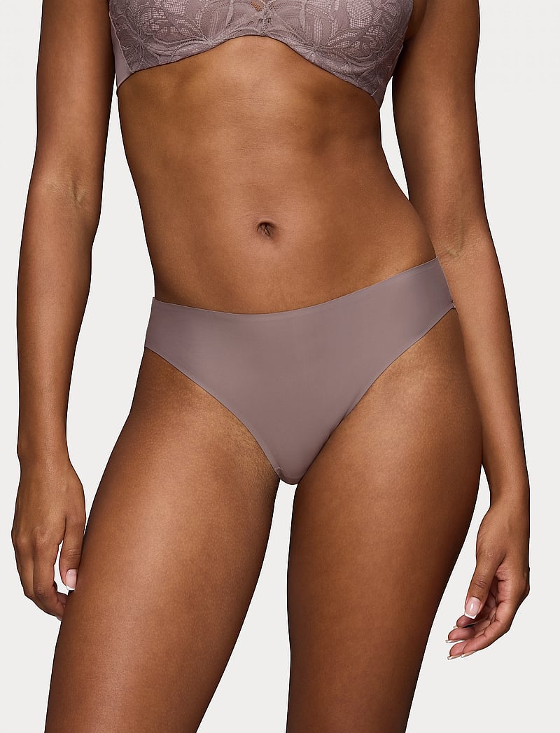 Triumph - Body Make-Up Illusion Lace Highleg - briefs - pigeon grey - 0