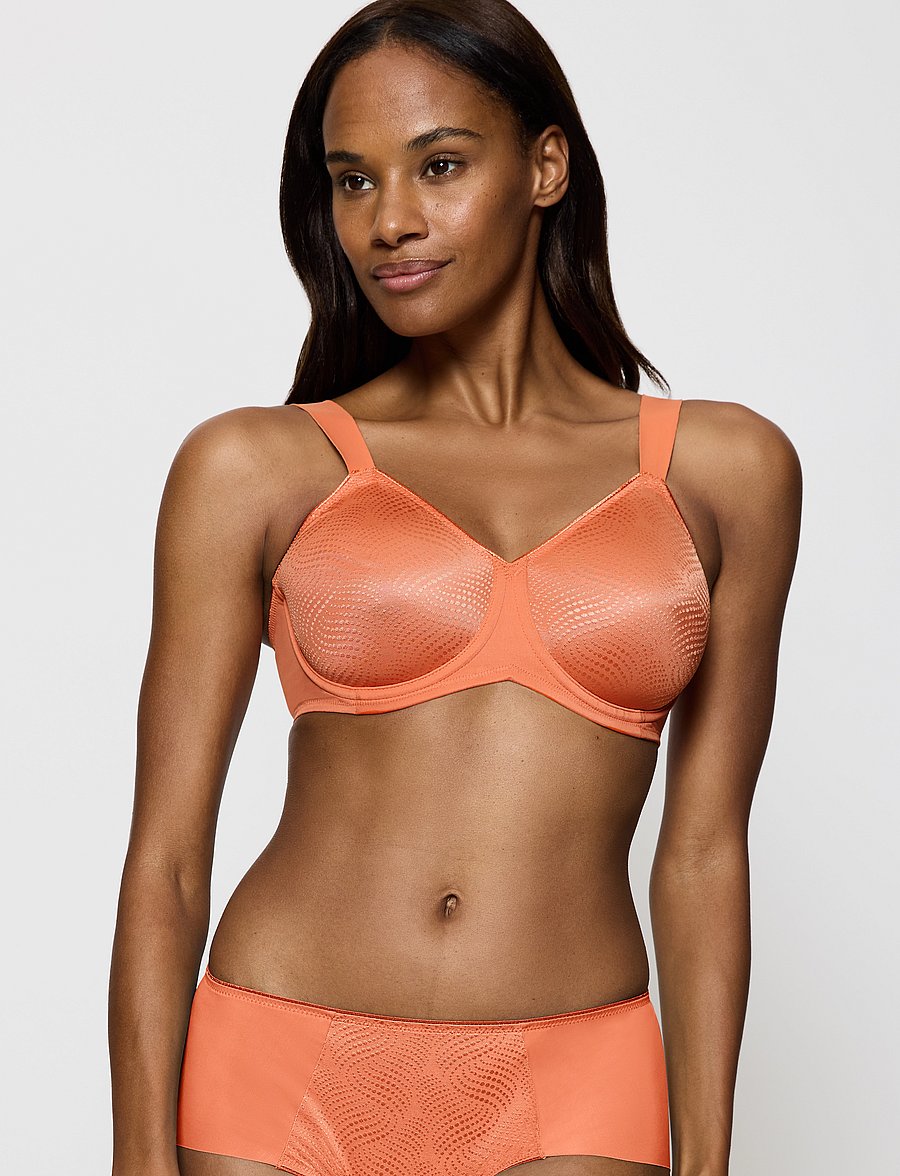 Triumph - Essential Minimizer T W X - bøjle-bh’er - apricot brandy - 0