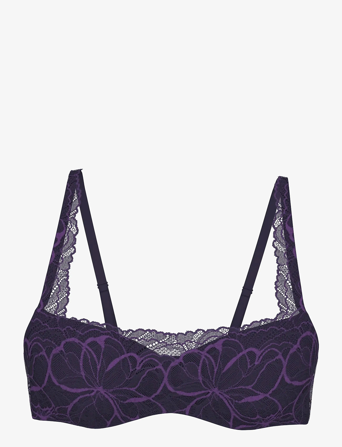 Triumph - Body Make-Up Illusion Lace Balconet - balconette bras - prussian blue - 1