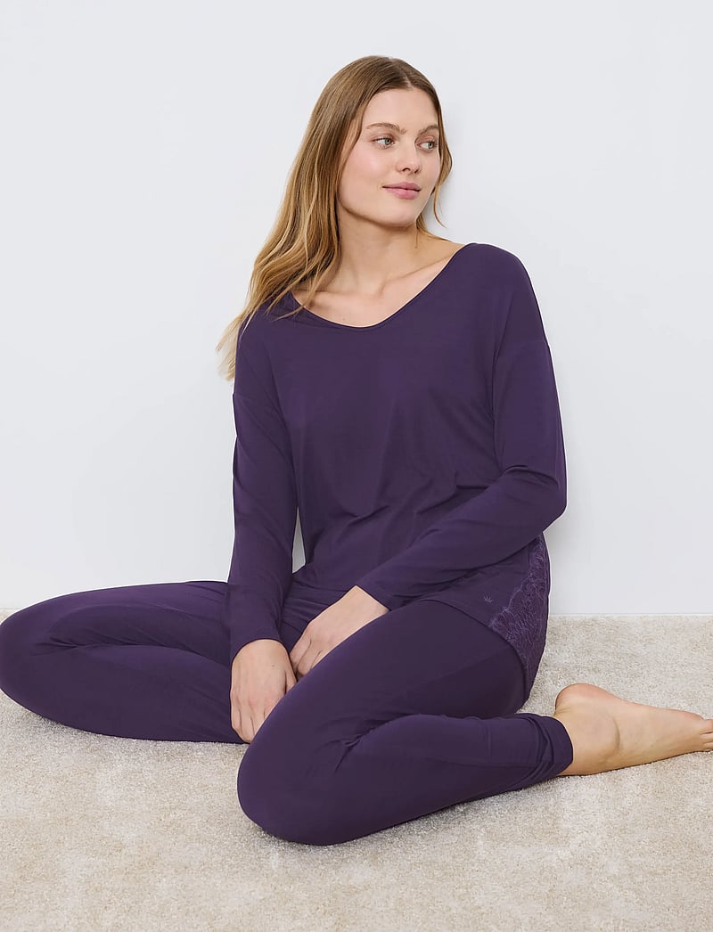 Triumph - Timeless Sensuality PK LSL - weihnachts-pyjamas - royal purple - 4