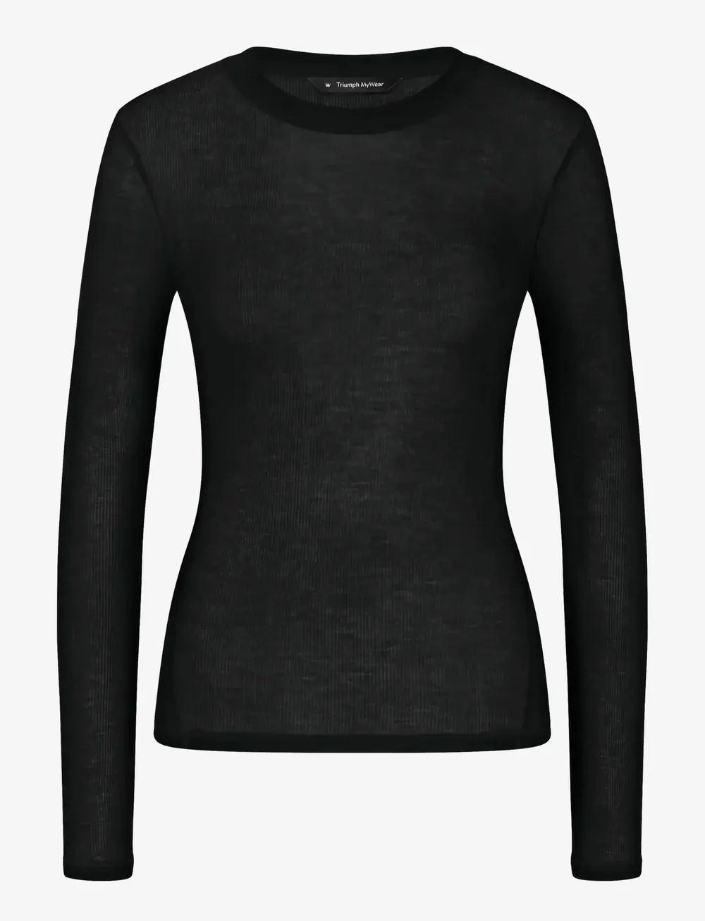 Triumph - Beauty Layers TOP LSL Crew Neck - Överdelar - black - 1