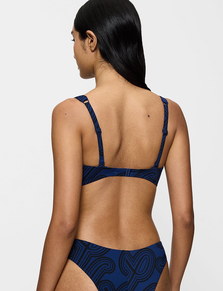 Triumph - Flex Smart Summer P Plunge pt - kolmiobikinit - blue - dark combination - 2