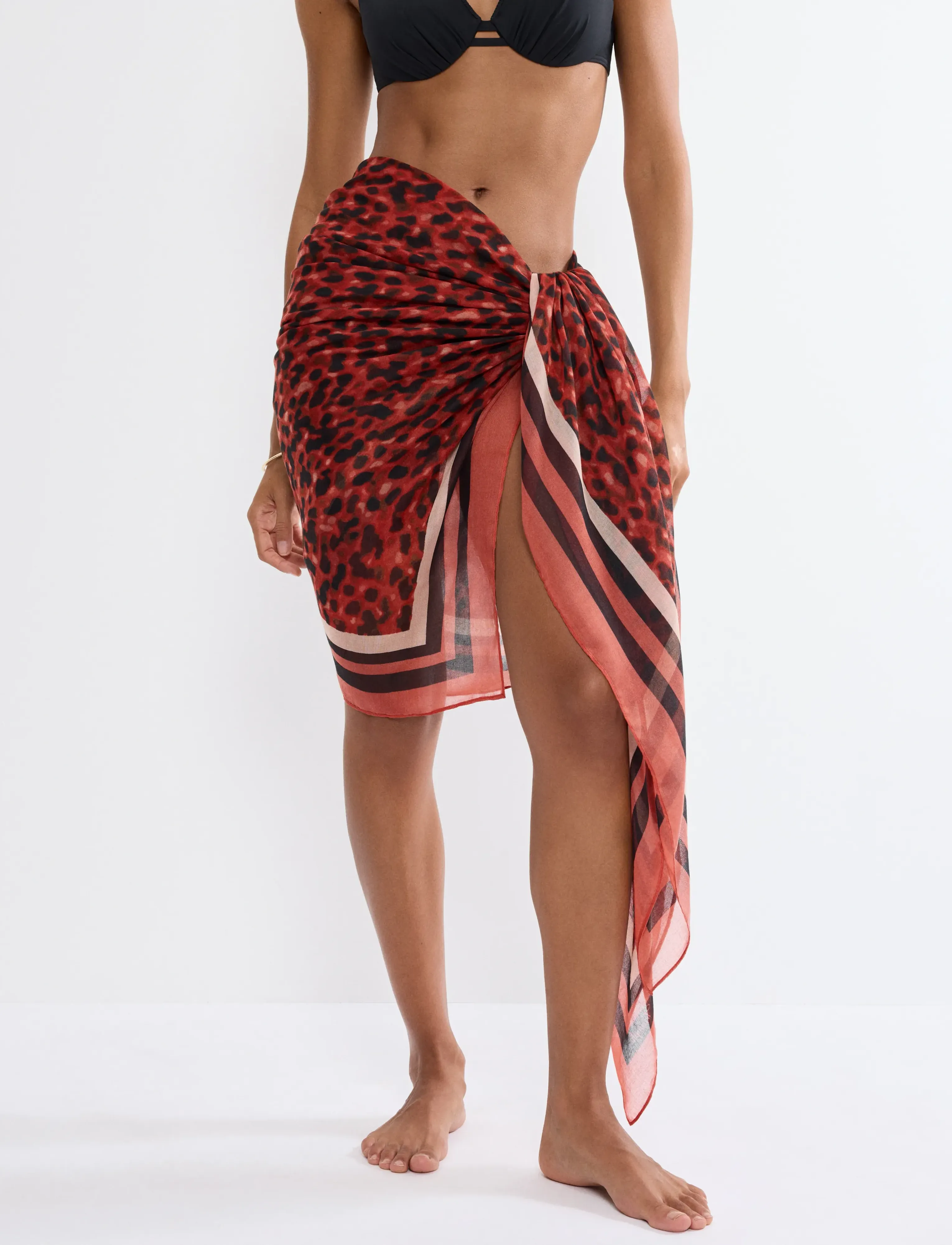 Triumph Beach MyWear Pareo - Fatnaður - BROWN COMBINATION / multi