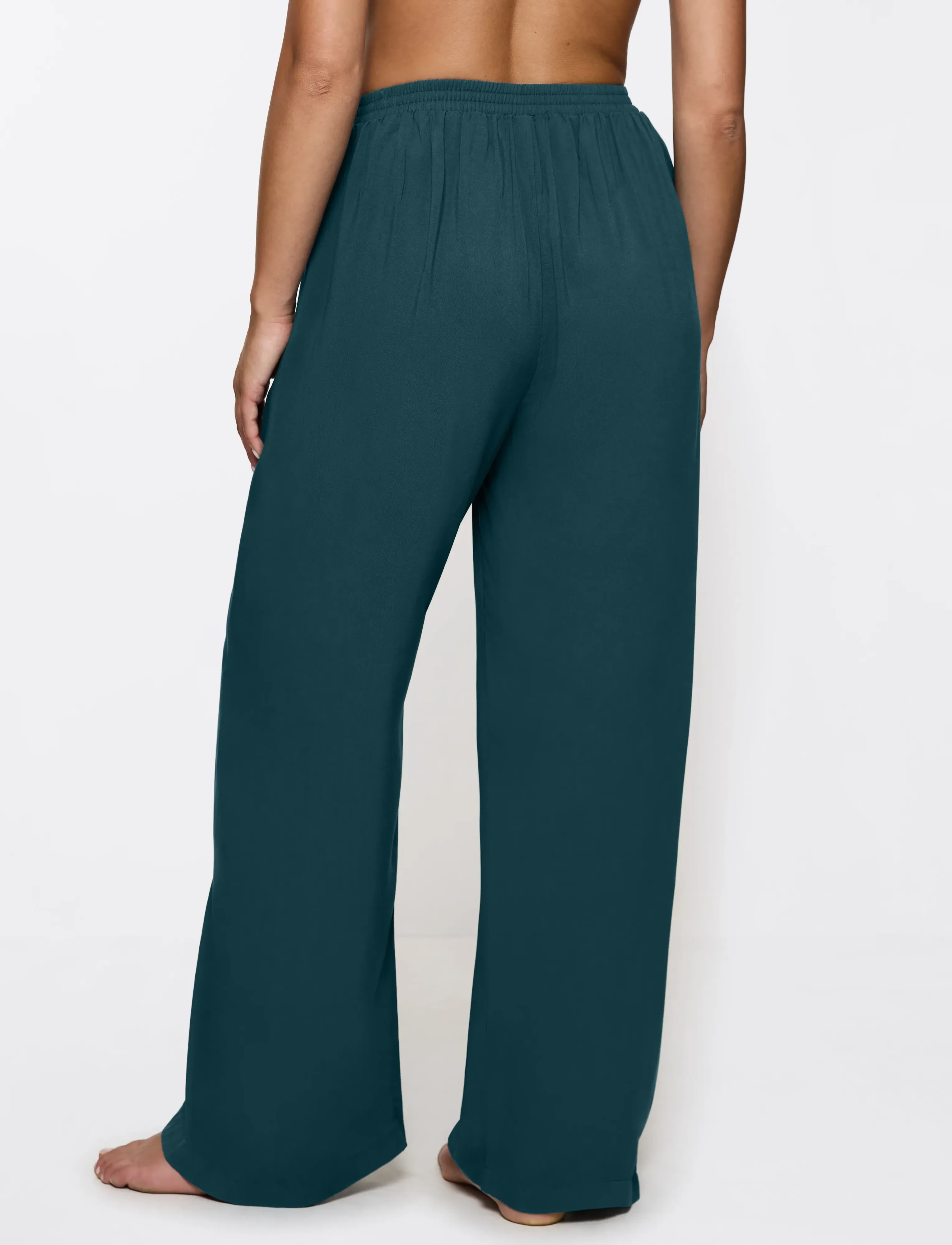 Triumph - Beach MyWear Pareo Trousers 01 - buxur með víðum skálmum - secret lagoon - 2