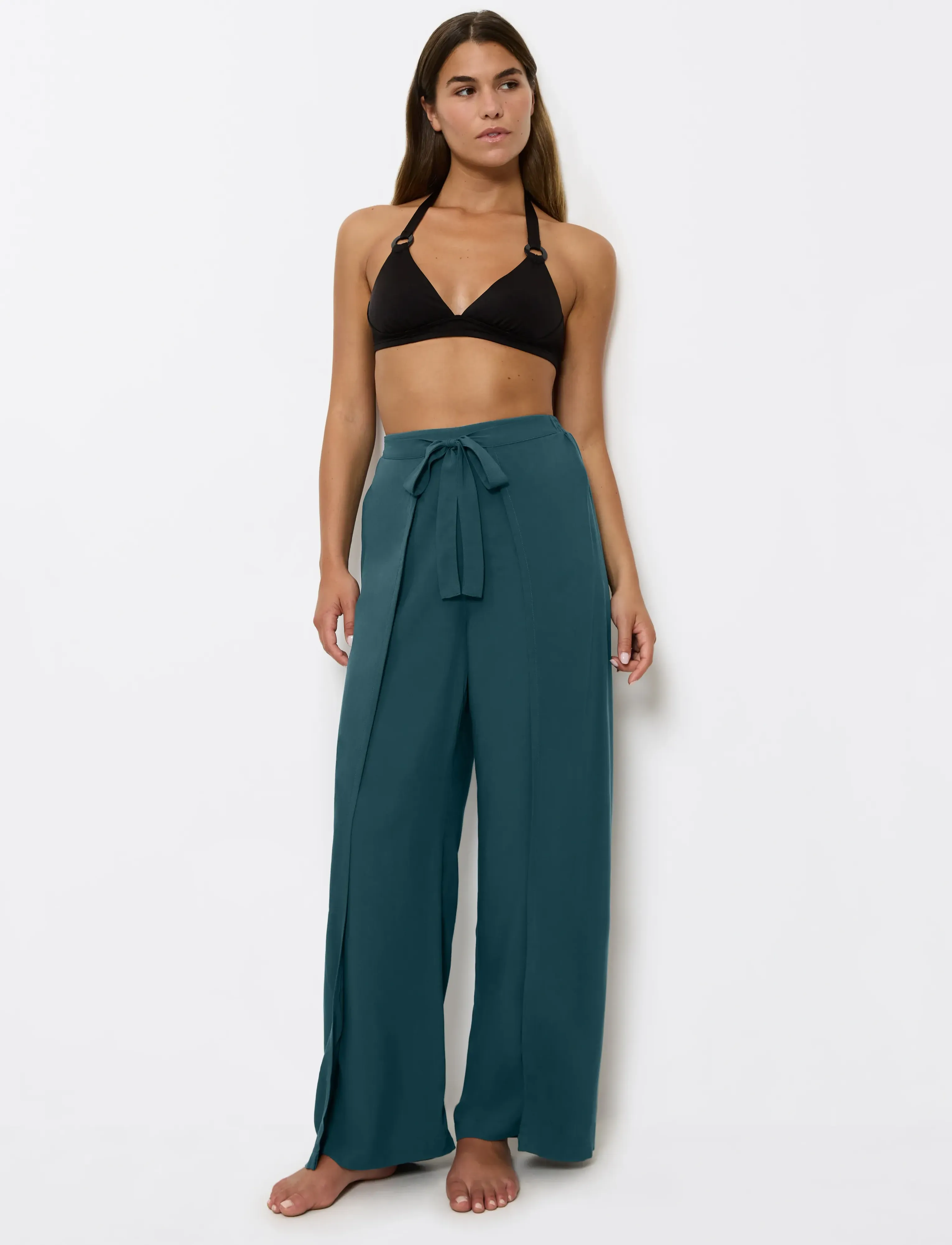 Triumph - Beach MyWear Pareo Trousers 01 - buxur með víðum skálmum - secret lagoon - 4