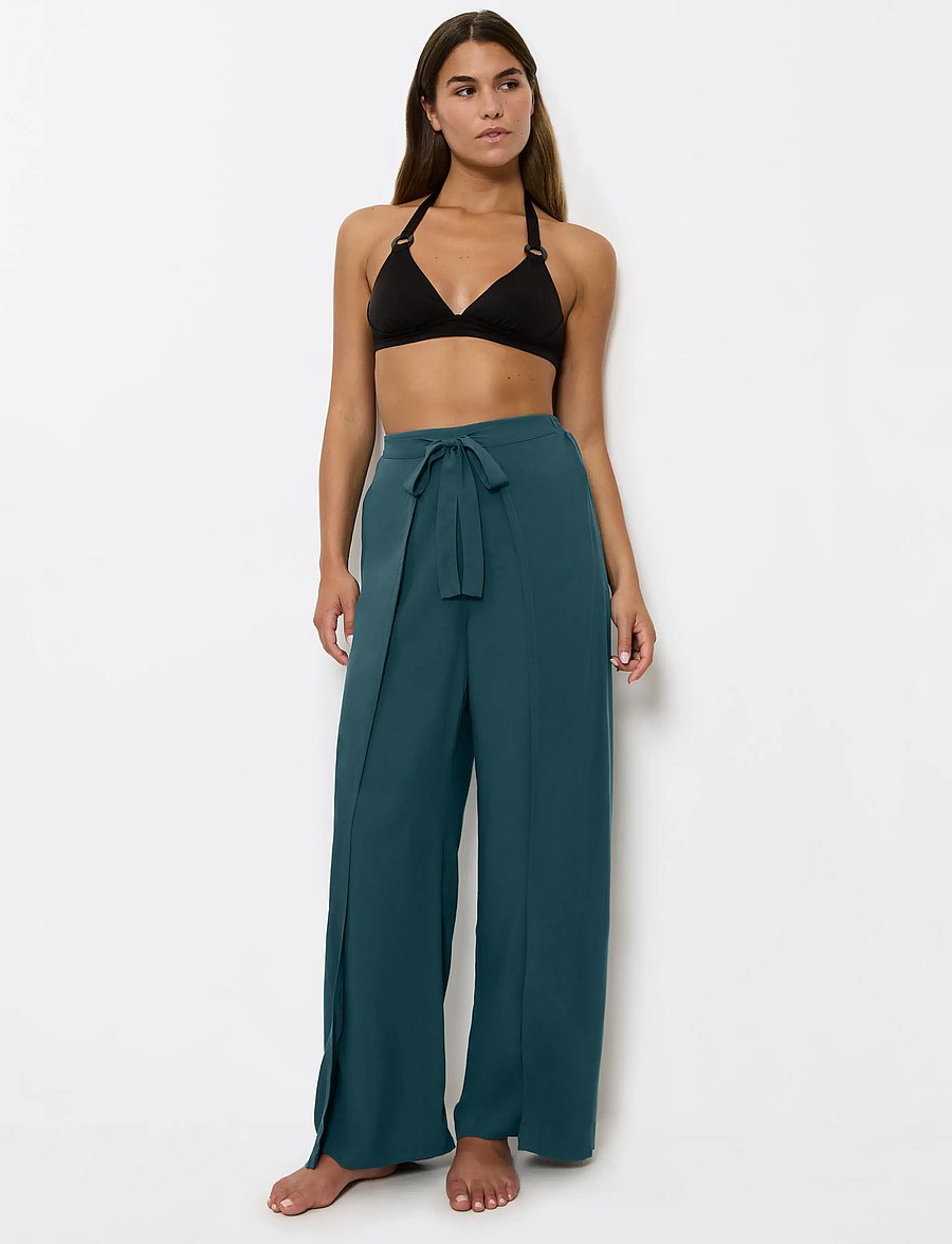 Triumph - Beach MyWear Pareo Trousers 01 - wide leg trousers - secret lagoon - 4