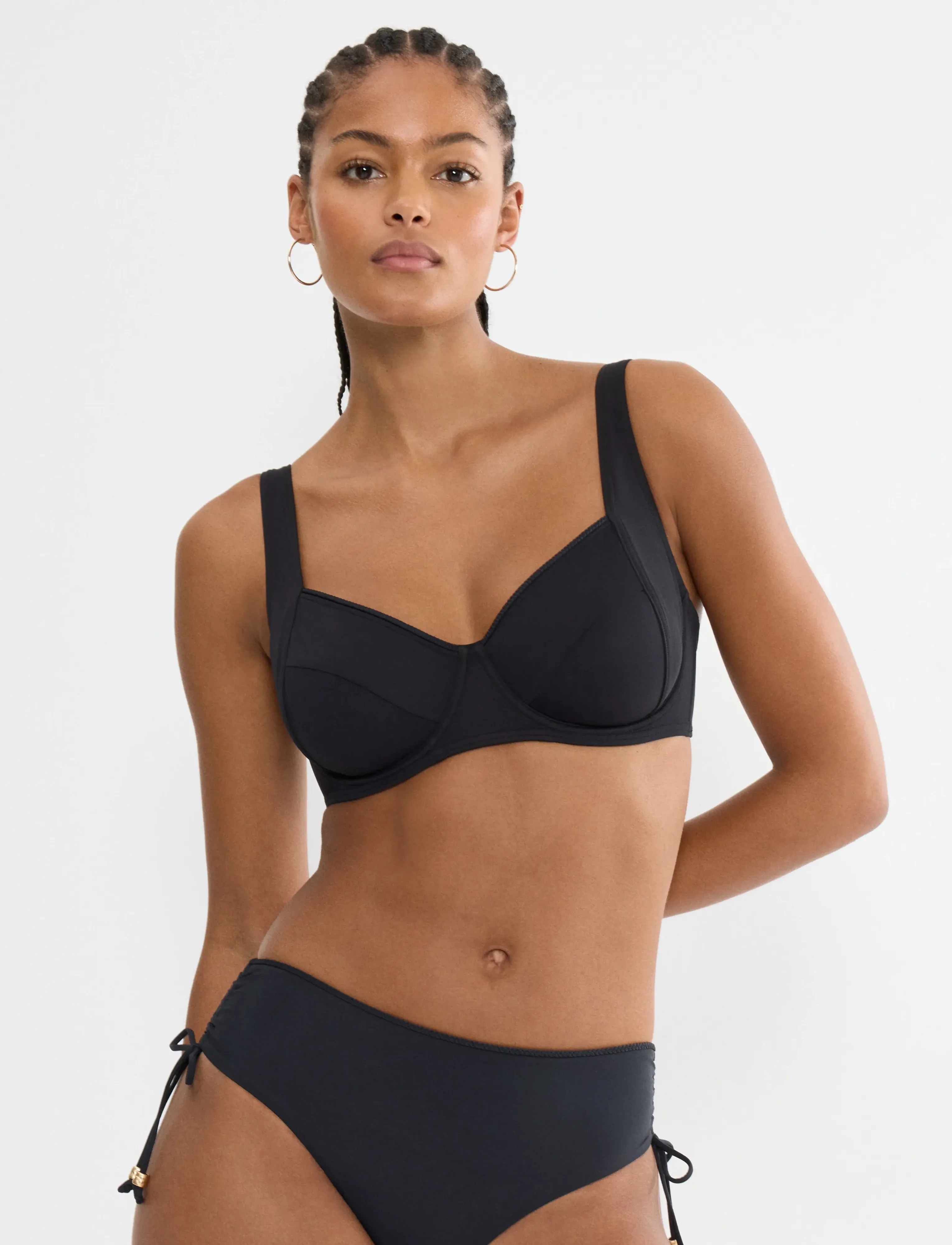 Triumph Summer Twist W 01, Kvinder, Bøjle Bikini Top, Sort, Str: C x 42