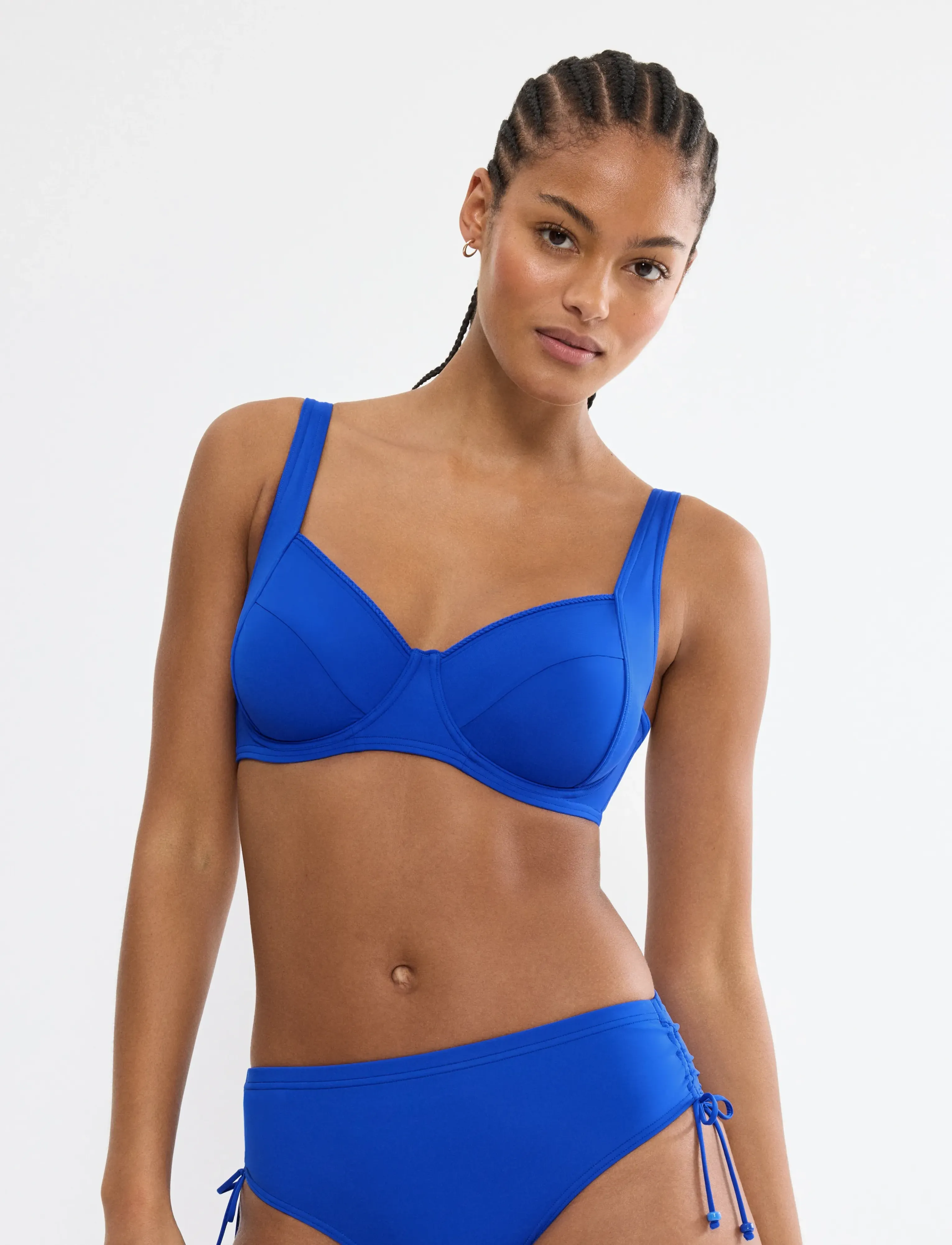 Triumph Summer Twist W 01, Kvinder, Bøjle Bikini Top, Blå, Str: C x 44