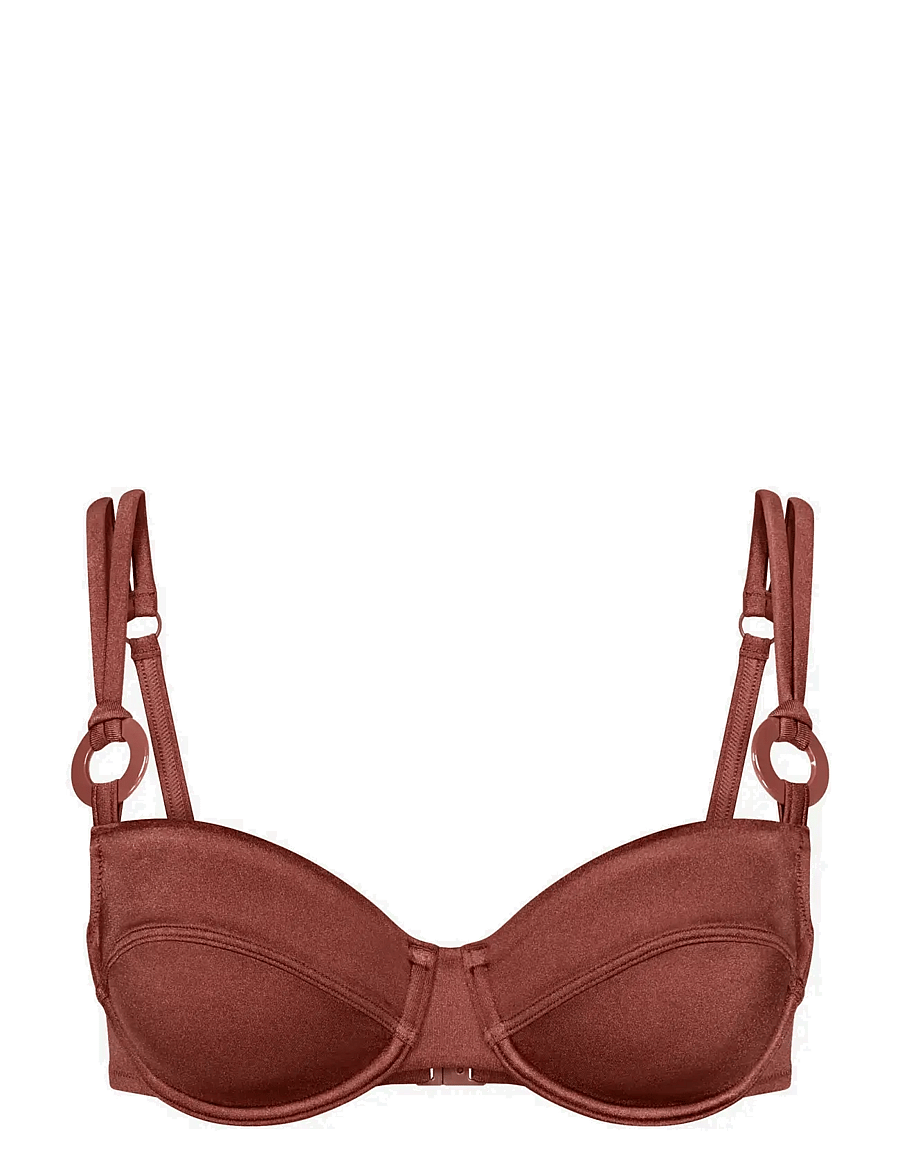 Triumph - Midnight Swim W - vielutėmis sutvirtintos bikinio liemenėlės - burnt henna - 1