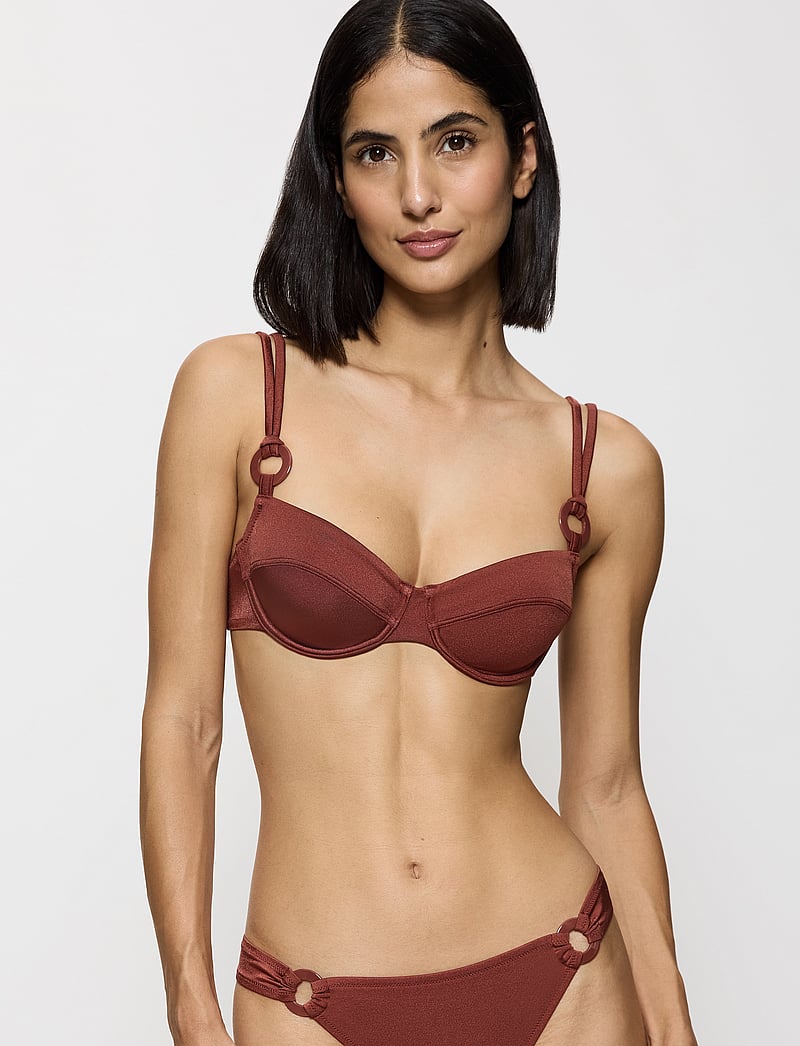 Triumph - Midnight Swim W - bikini-oberteile mit bügel - burnt henna - 0