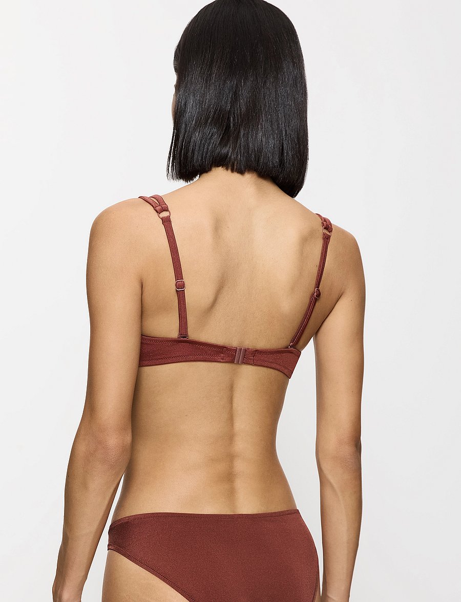 Triumph - Midnight Swim W - vielutėmis sutvirtintos bikinio liemenėlės - burnt henna - 2