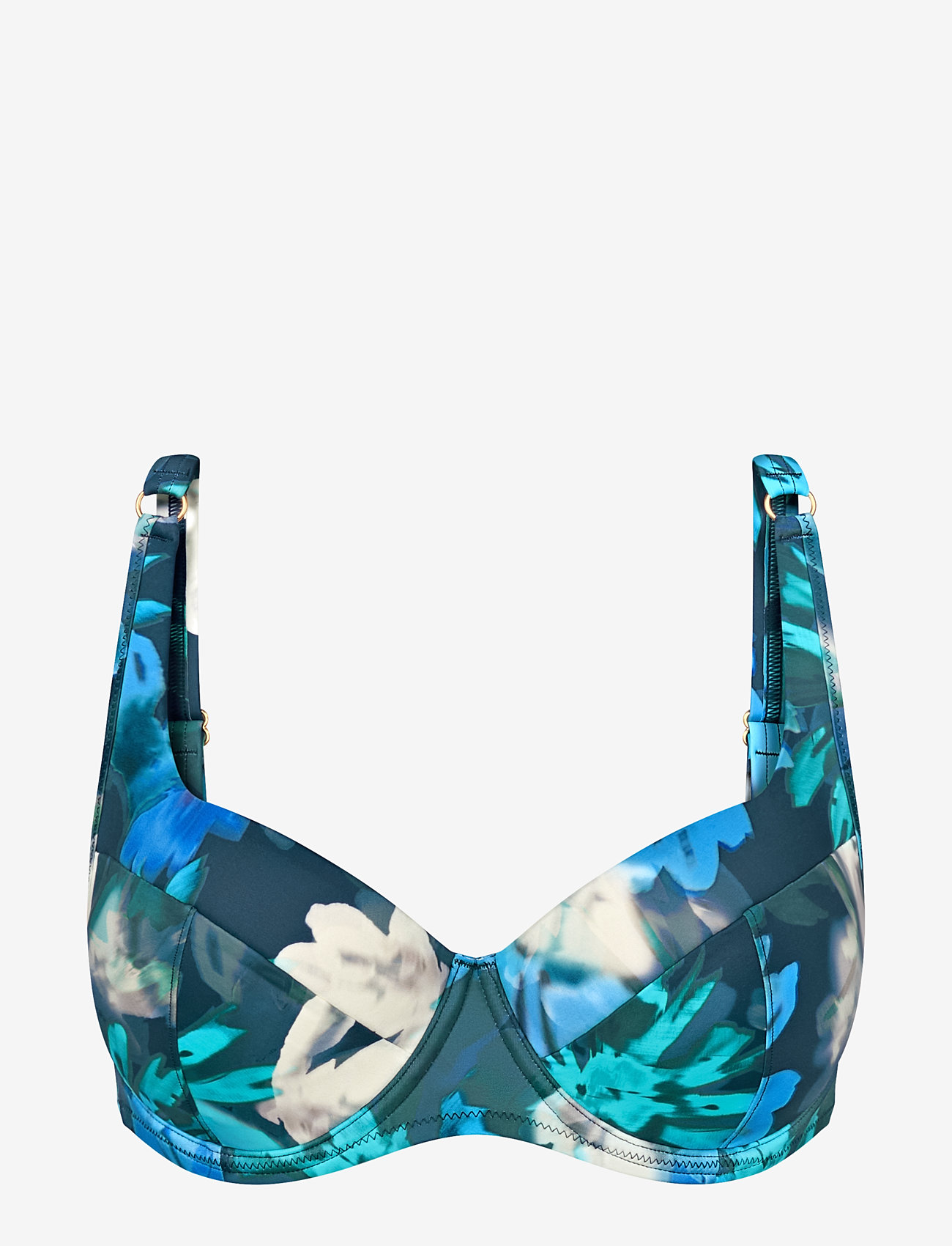 Triumph - Summer Fleur WP 01 - tugitraadiga bikiinide ülaosad - turquoise - dark combination - 1