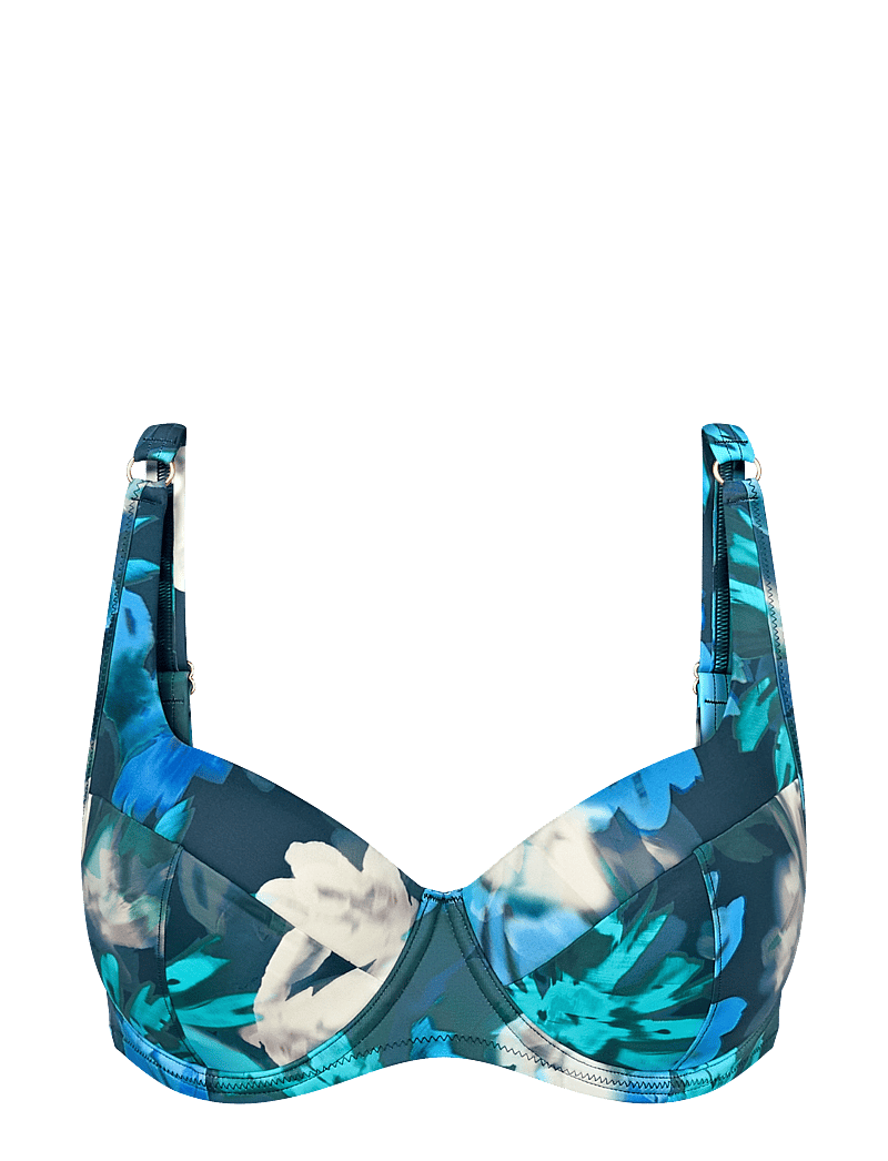 Triumph - Summer Fleur WP 01 - tugitraadiga bikiinide ülaosad - turquoise - dark combination - 1
