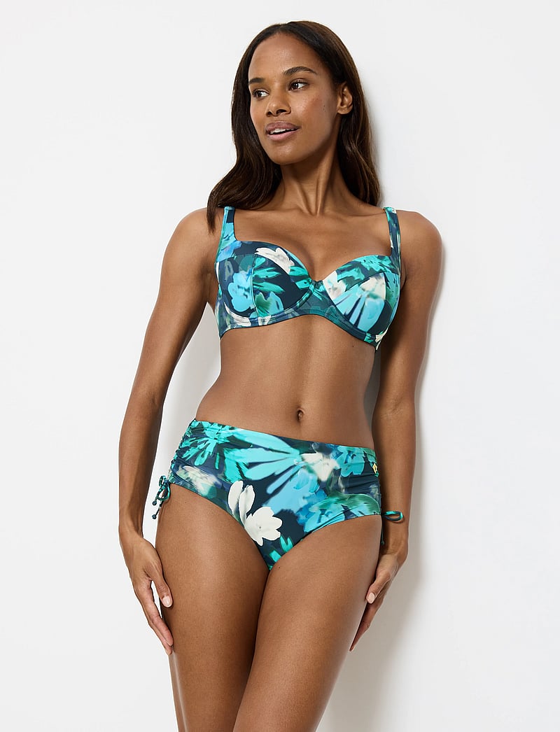 Triumph - Summer Fleur WP 01 - tugitraadiga bikiinide ülaosad - turquoise - dark combination - 3