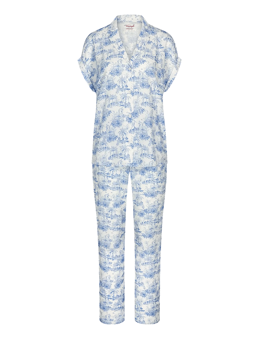 Triumph - Boyfriend Fit PW X - pyjamas - blue - light combination - 1