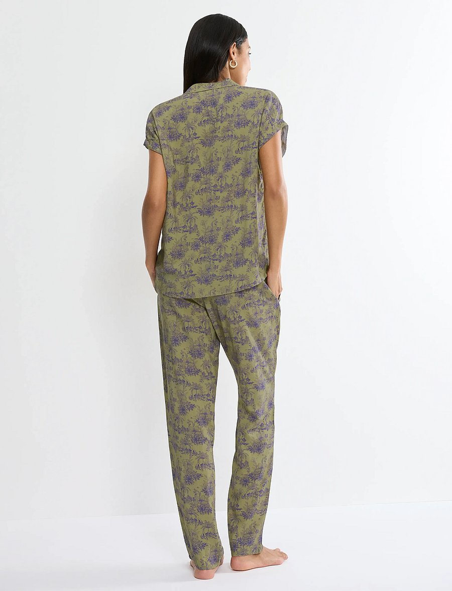 Triumph - Boyfriend Fit PW X - pyjamas - green - dark combination - 2