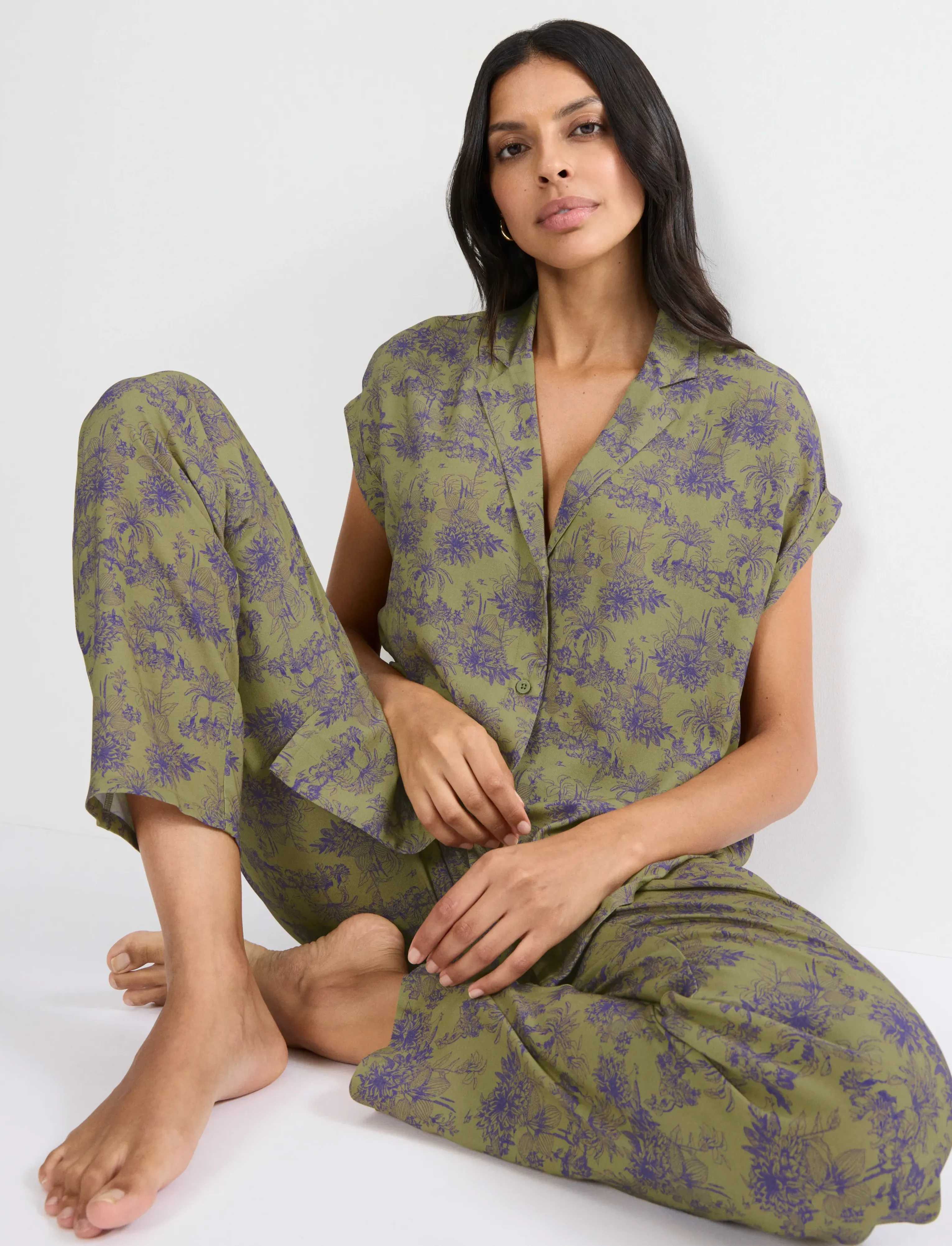 Triumph - Boyfriend Fit PW X - pyjamas - green - dark combination - 4