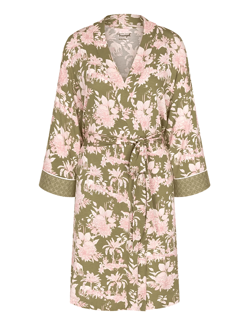Triumph - Aura Spotlight Robe 01 - bademäntel - green combination - 1