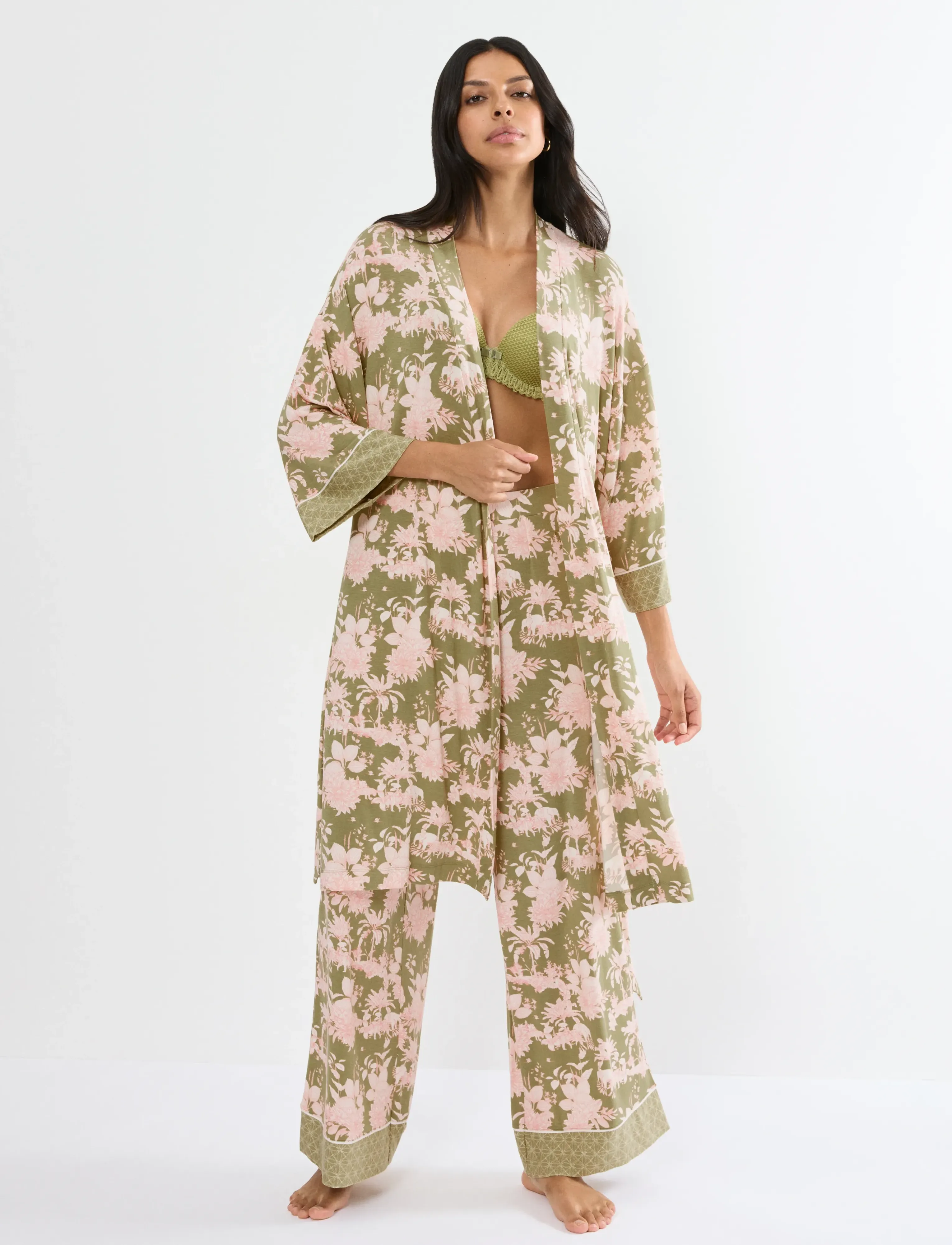 Triumph Aura Spotlight Robe 01 - Triumph - GREEN COMBINATION / green