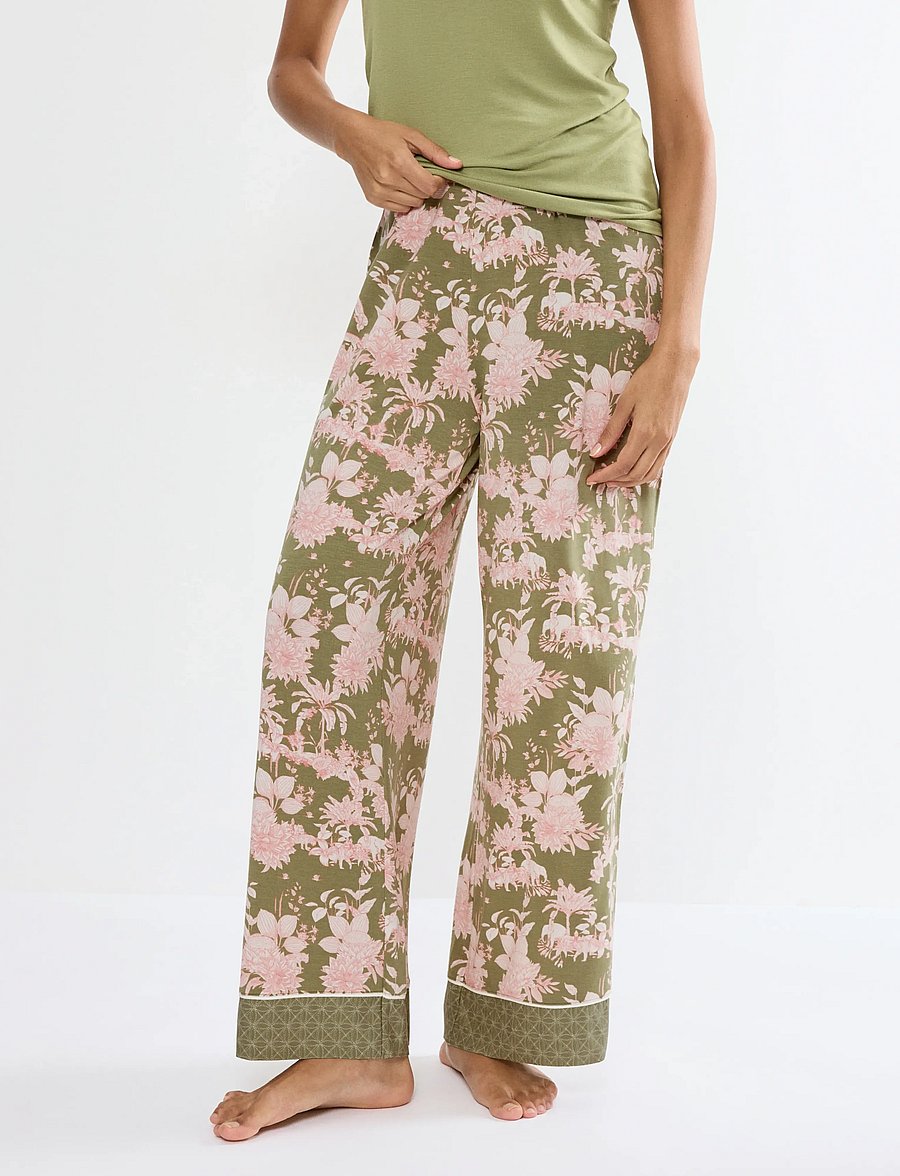 Triumph - Aura Spotlight Trousers 01 - pyjamahosen - green combination - 0