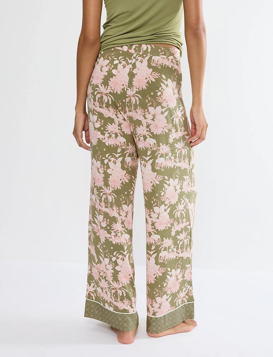 Triumph - Aura Spotlight Trousers 01 - pyjamahosen - green combination - 2