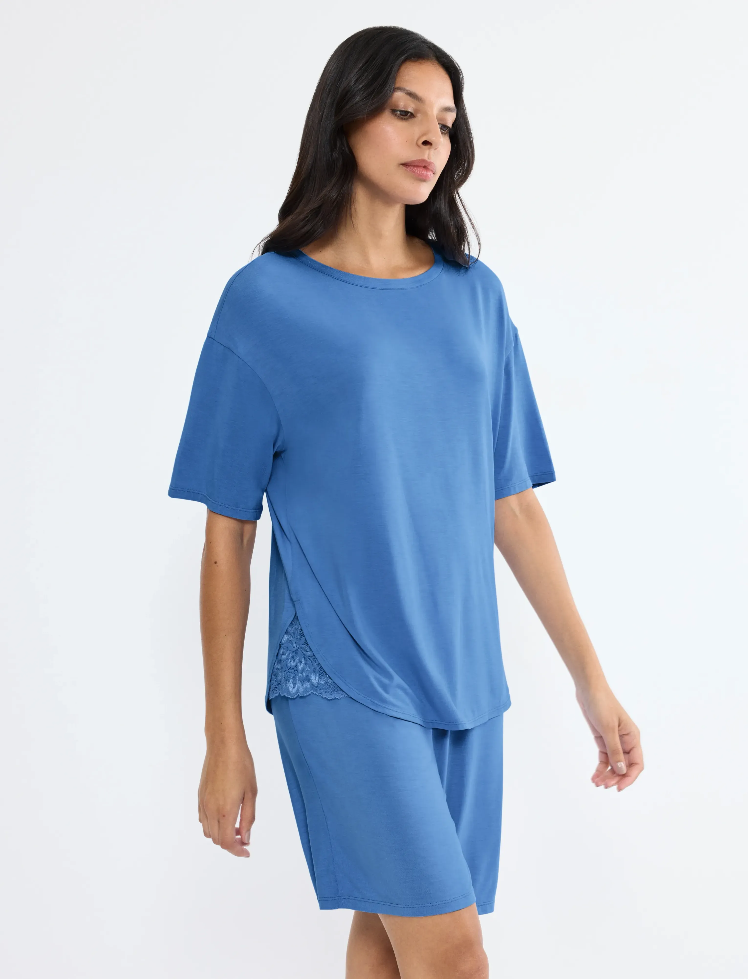 Triumph Timeless Sensuality Psk, 38, Night & Loungewear, Blau - Pyjamas (set), Frauen