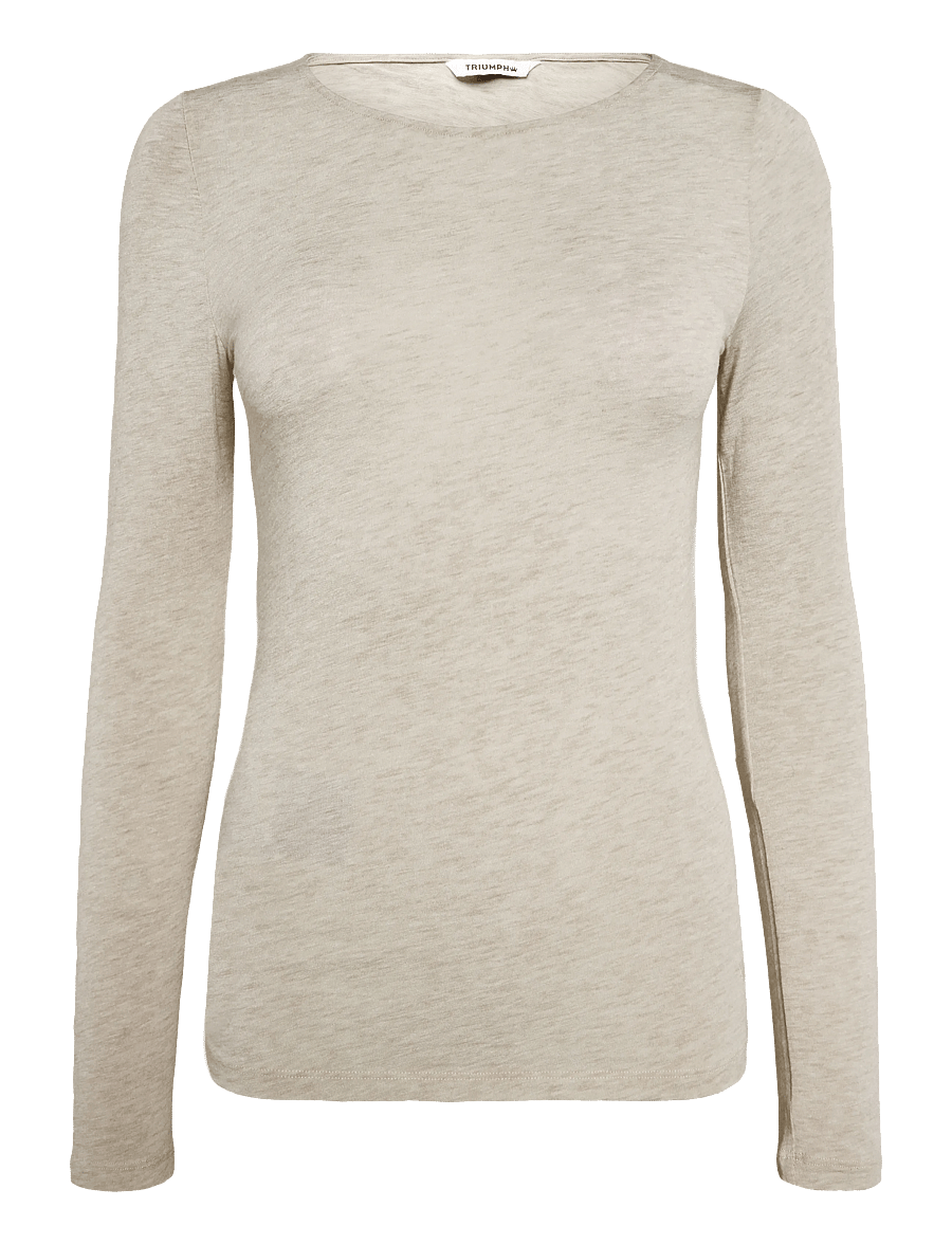 Triumph - Beauty Layers LSL Top 04 - langärmlige tops - skin - light combination - 1