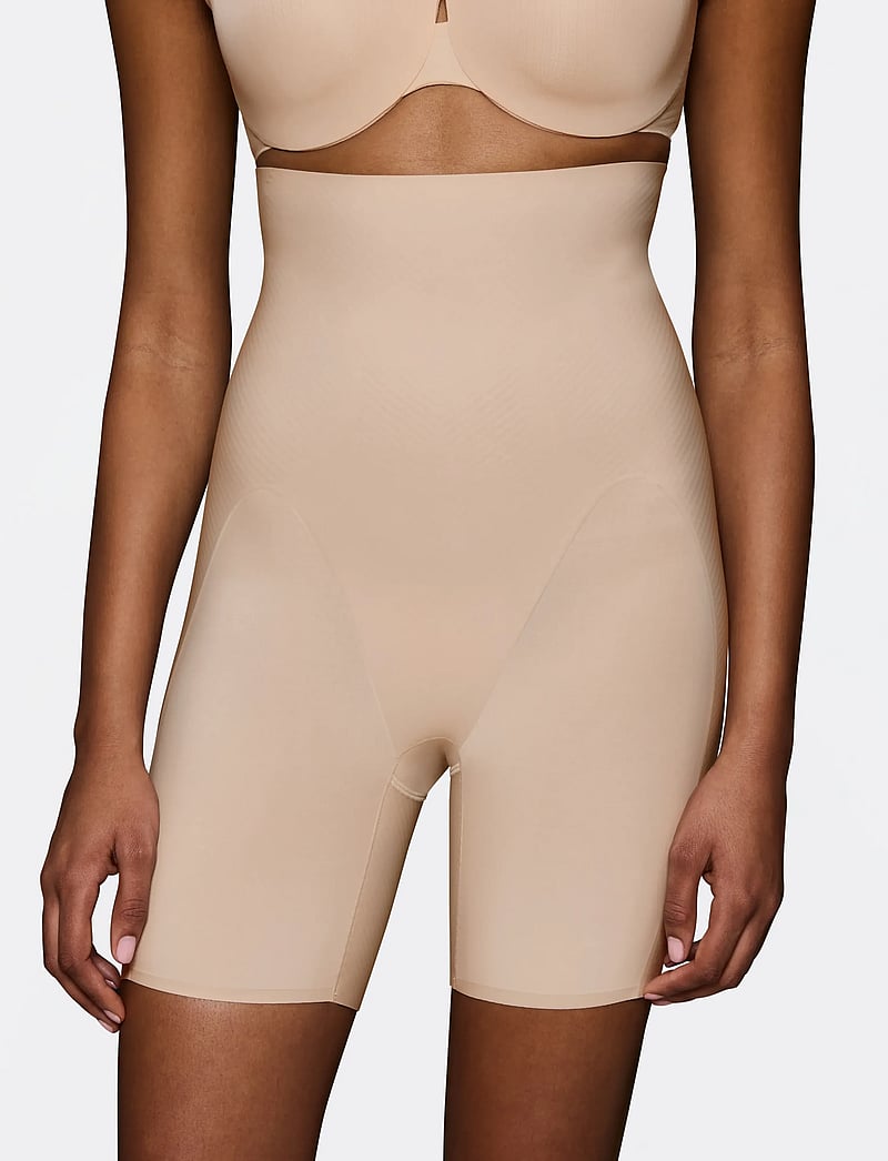 Triumph - BMU Illusion Curve Super HW Mid-Thi - shapewear-hosen - nude beige - 0