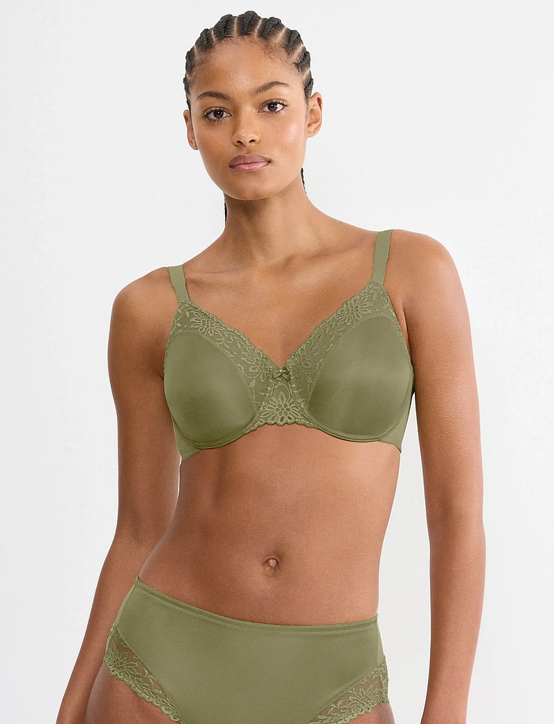 Triumph - Ladyform Soft T W01 - traadiga rinnahoidjad - olive gold - 0