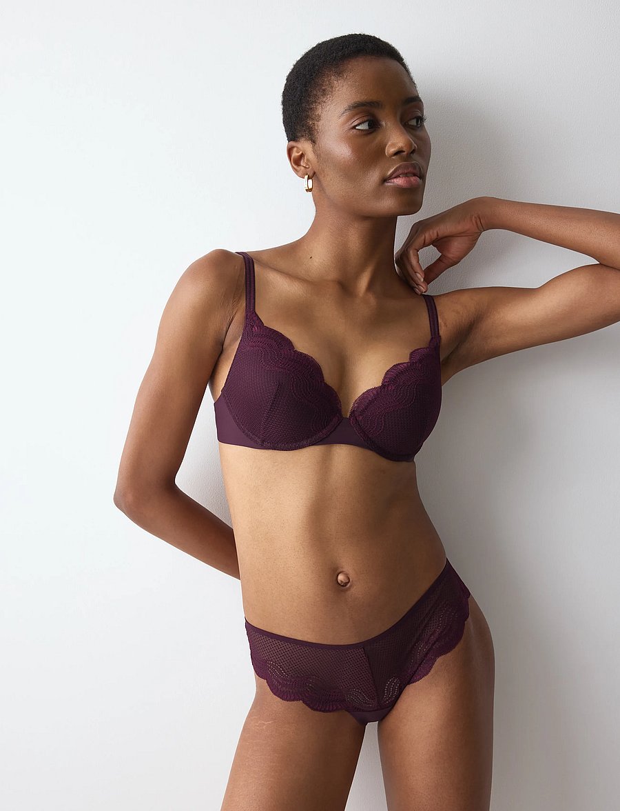 Triumph - Triumph Comfort Glam WHU - bügel-bh - claret - 0