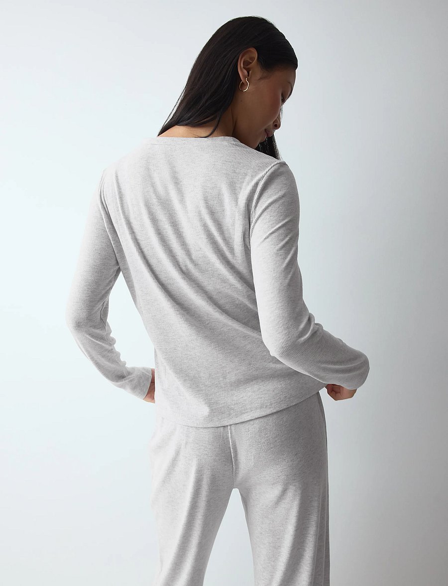 Triumph - Mix & Match LSL Top Soft - topid - grey combination - 3