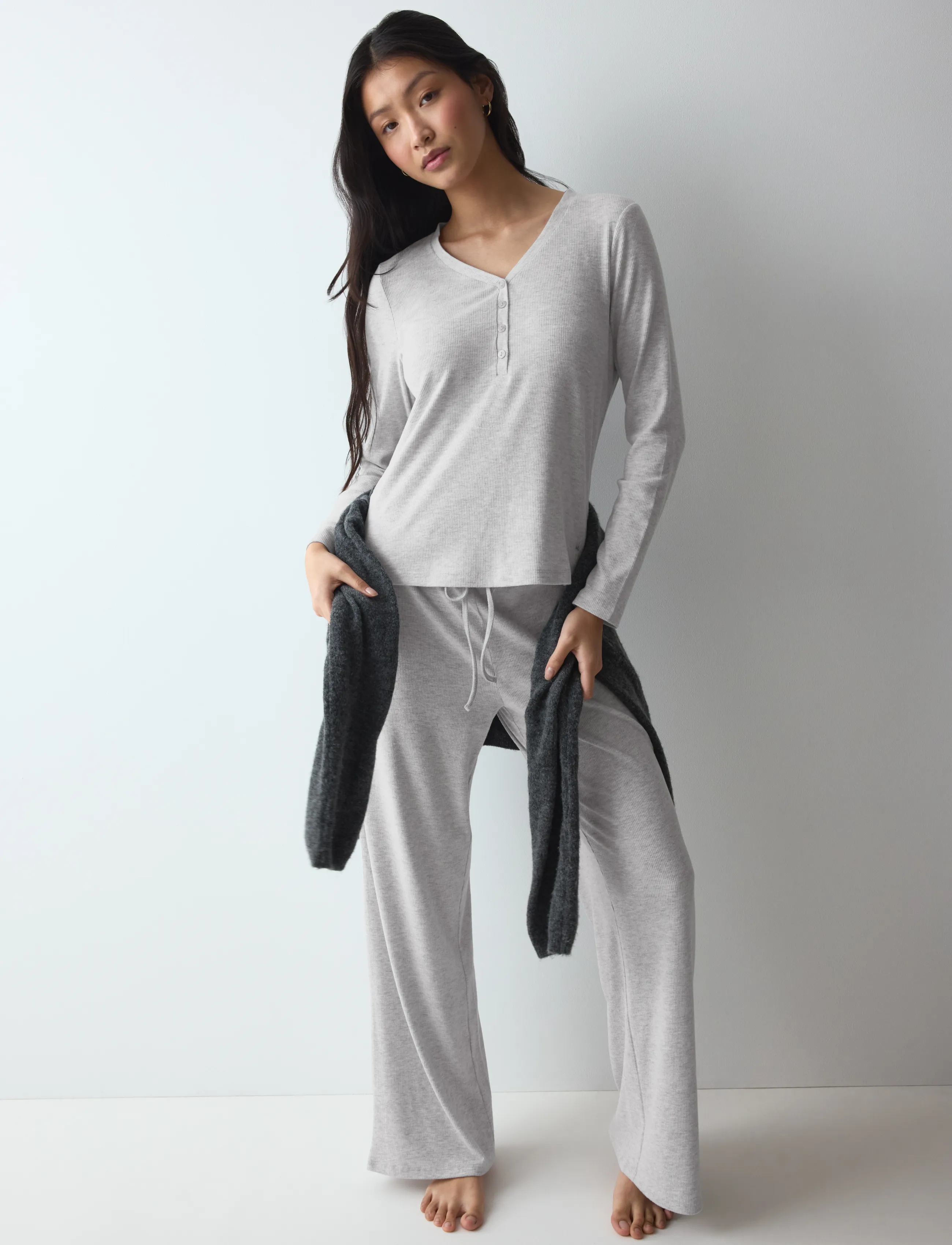 Triumph - Mix & Match LSL Top Soft - topid - grey combination - 5