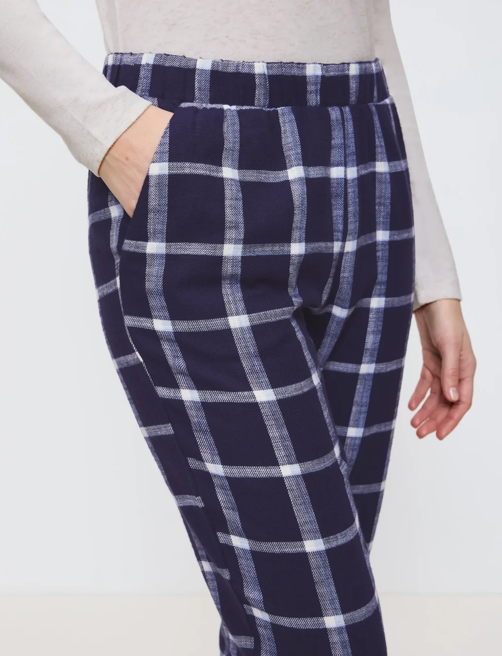 Triumph - Mix & Match Tapered Trouser Flannel - pyjamahousut - grey combination - 3