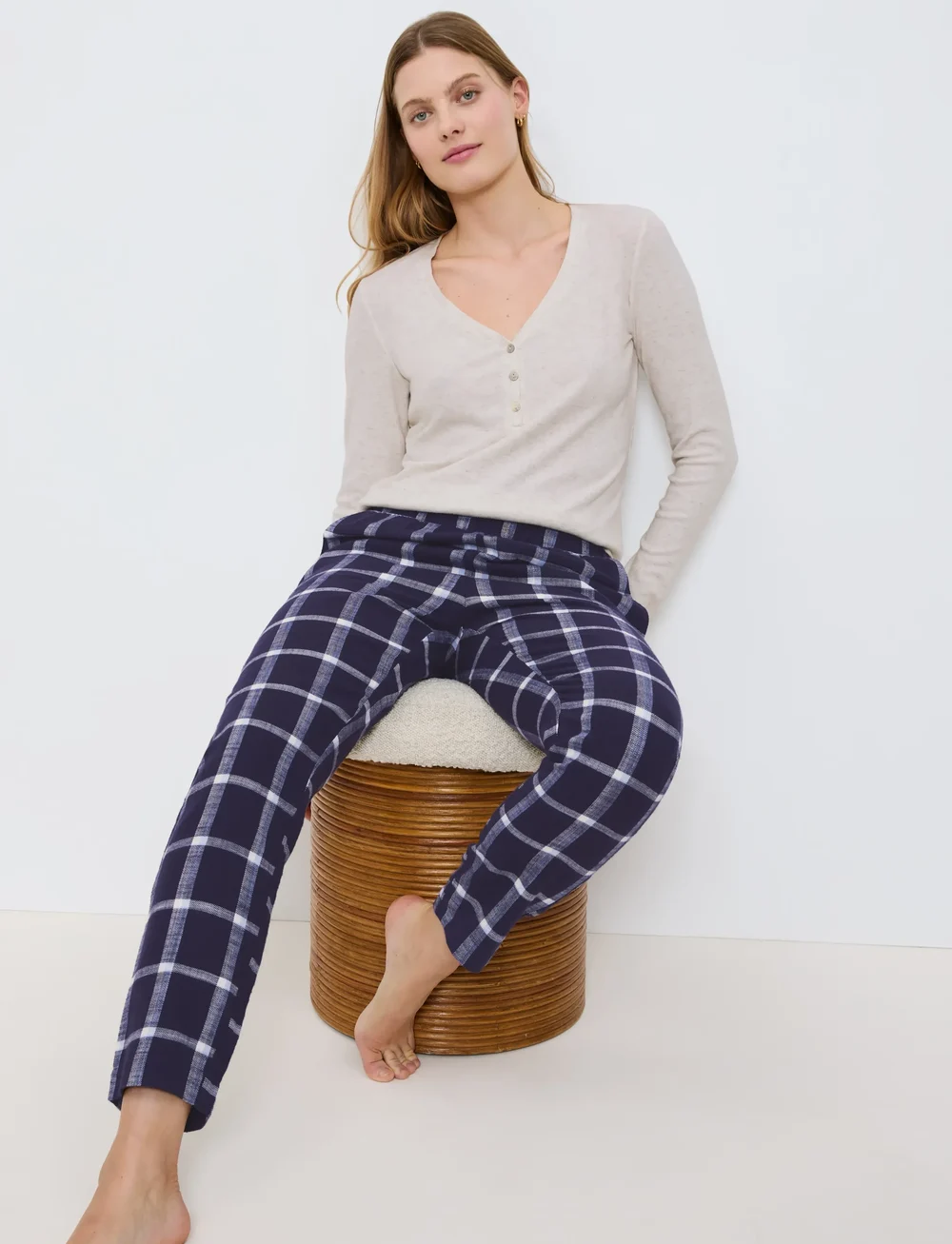 Triumph - Mix & Match Tapered Trouser Flannel - pyjamahousut - grey combination - 4