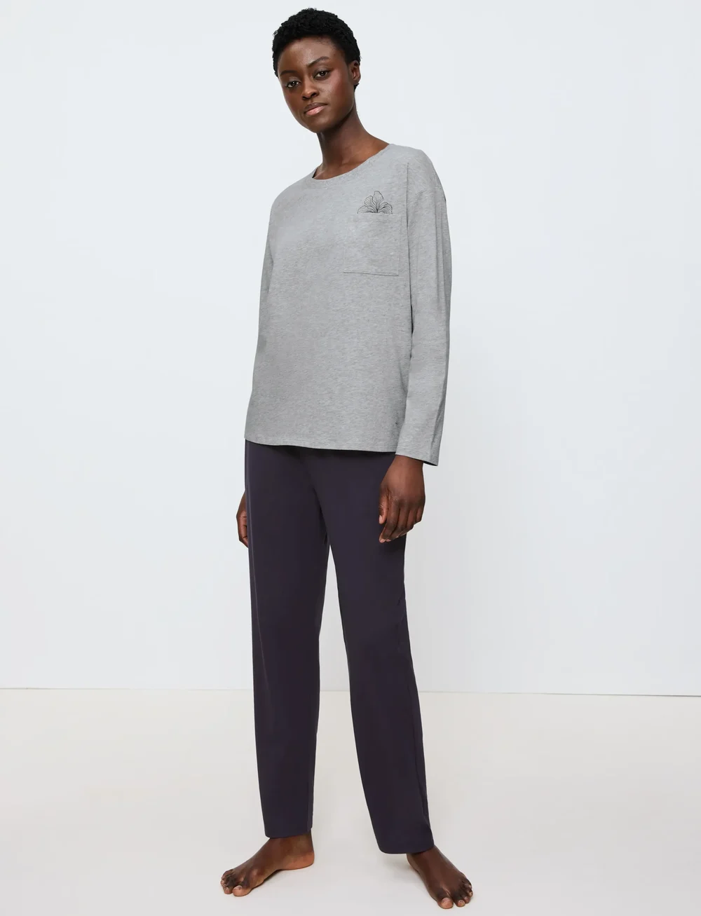 Triumph - Sets PK 01 LSL X - pyjamas - dark grey melange - 0