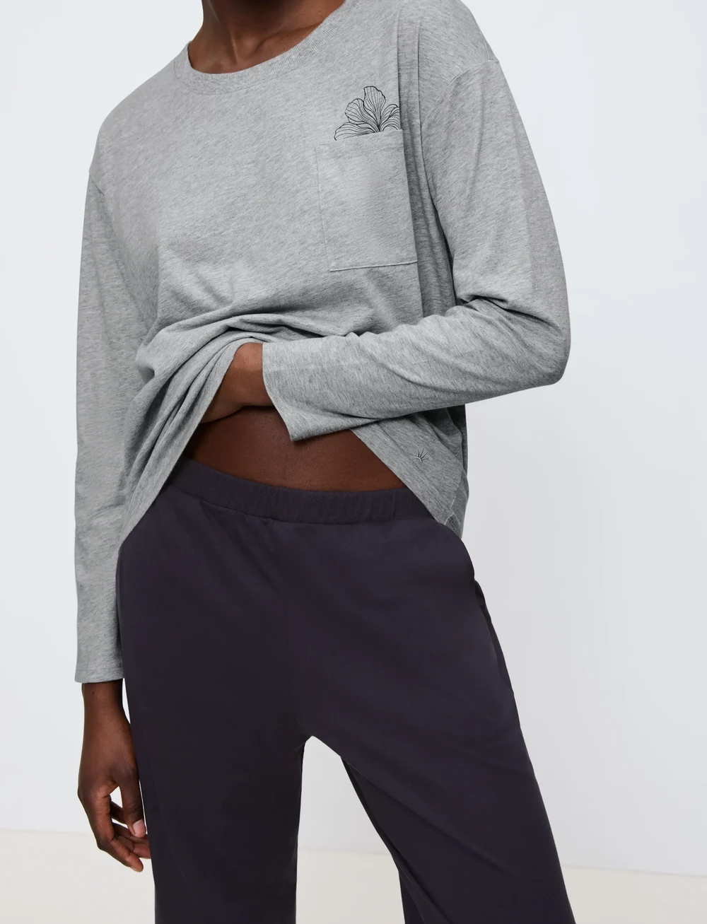 Triumph - Sets PK 01 LSL X - pyjamas - dark grey melange - 3