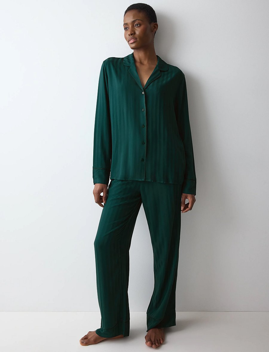 Triumph - Amourette Jacquard PW - pyjamas - teal green - 0