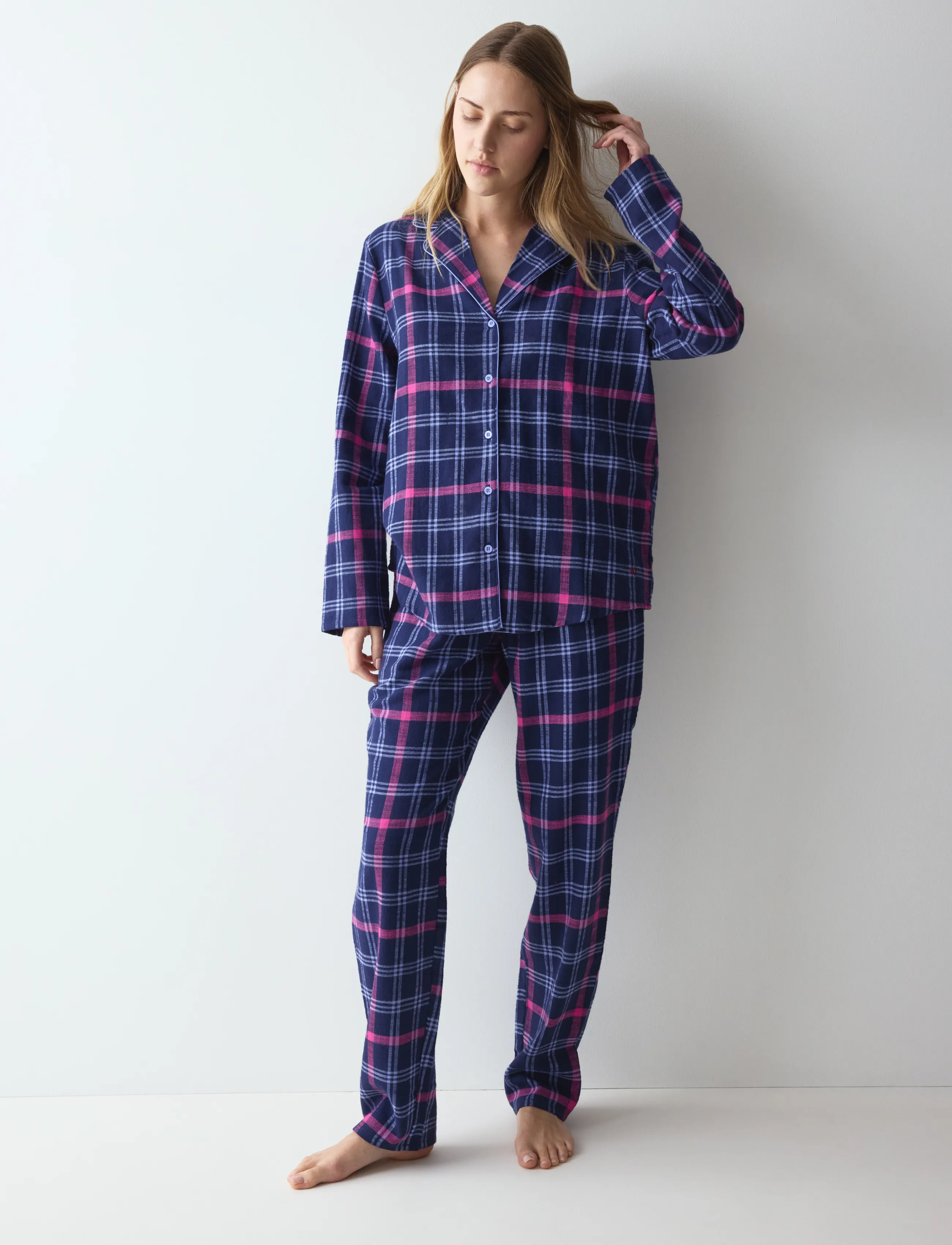 Triumph - Boyfriend PW 01 X Checks - pyjamas - blue - light combination - 0