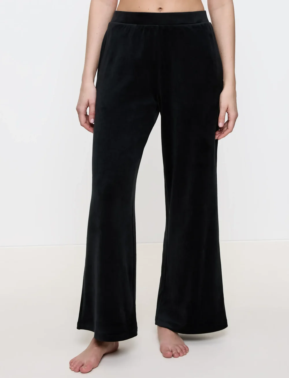 Triumph - Sensual Velour Wide Leg Trousers 01 - ikdienas stils - black - 0