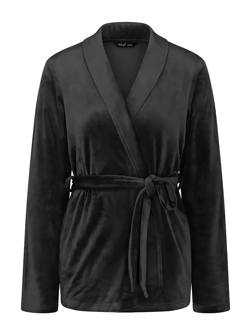 Triumph - Sensual Velour Robe Top 01 - bademäntel - black - 1